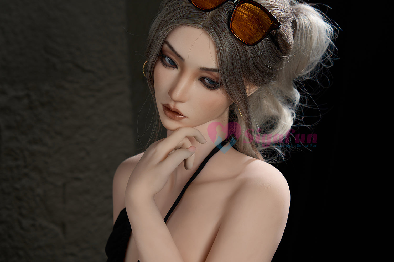 EU Stock - Sigafundoll SG1/SG2/SG6 164cm Natural Skin S-TPE Body Big Breasts Sex Doll Silicone Head TPE Adult Love Doll