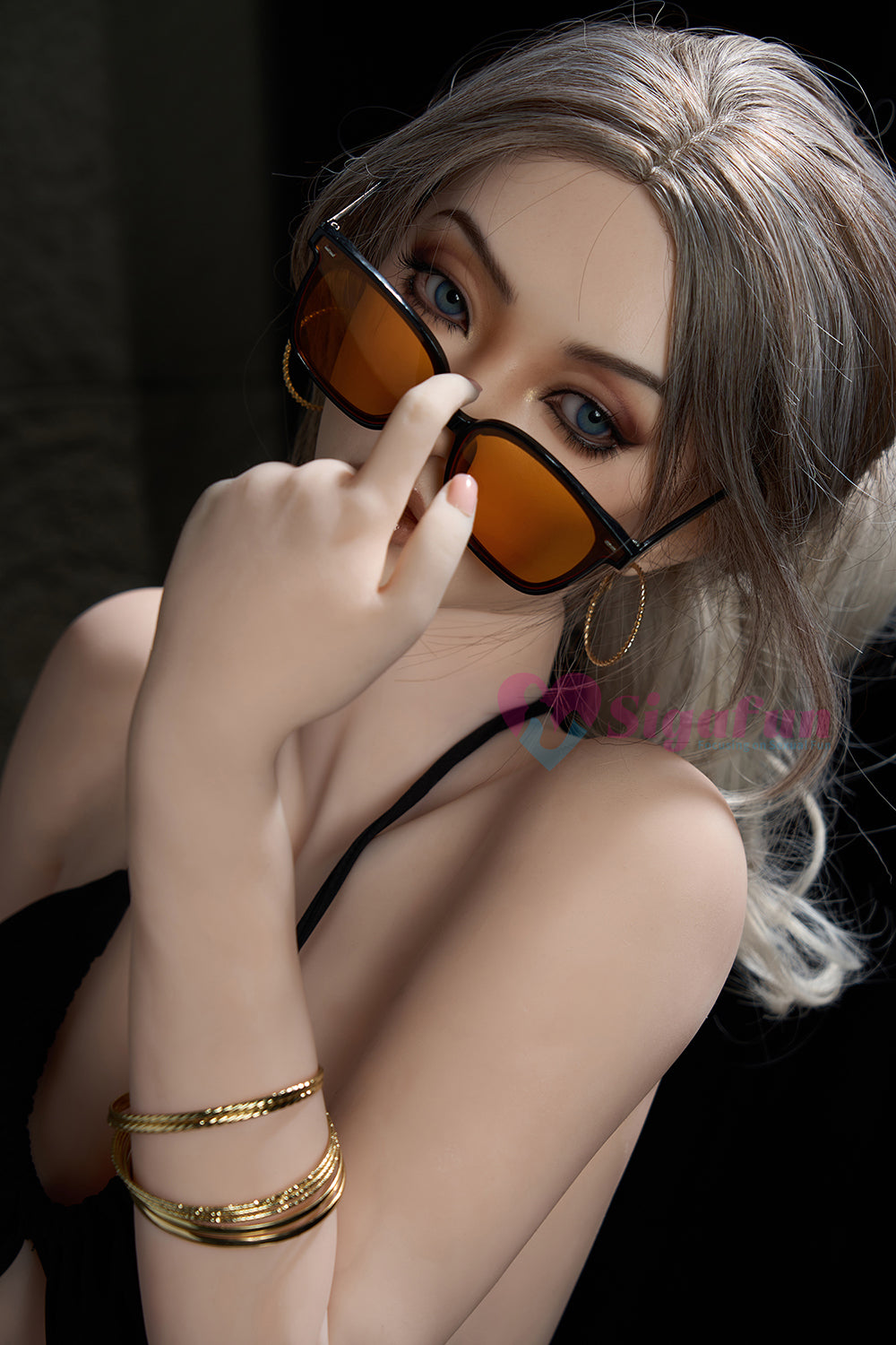 EU Stock - Sigafundoll SG1/SG2/SG6 164cm Natural Skin S-TPE Body Big Breasts Sex Doll Silicone Head TPE Adult Love Doll