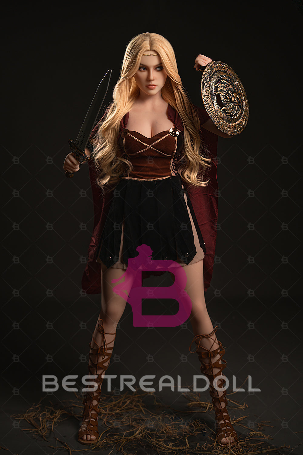 US Stock - YAMIEE Lux 164cm K35 Unqiue Design TPE Sex Doll Medium Boobs Blonde Lady Adult Love Doll