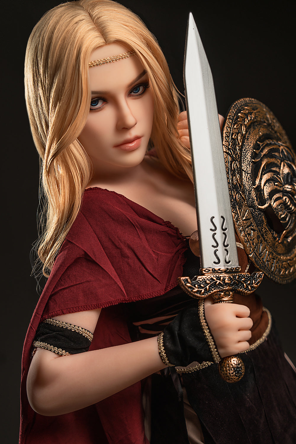 US Stock - YAMIEE Lux 164cm K35 Unqiue Design TPE Sex Doll Medium Boobs Blonde Lady Adult Love Doll