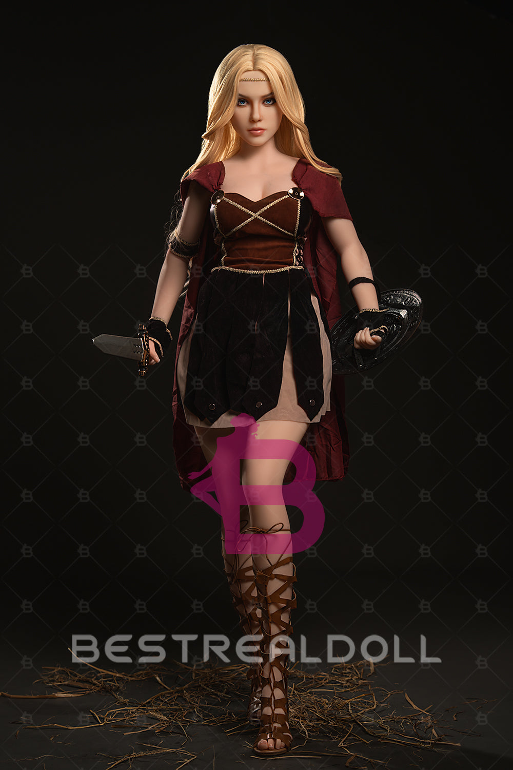 US Stock - YAMIEE Lux 164cm K35 Unqiue Design TPE Sex Doll Medium Boobs Blonde Lady Adult Love Doll