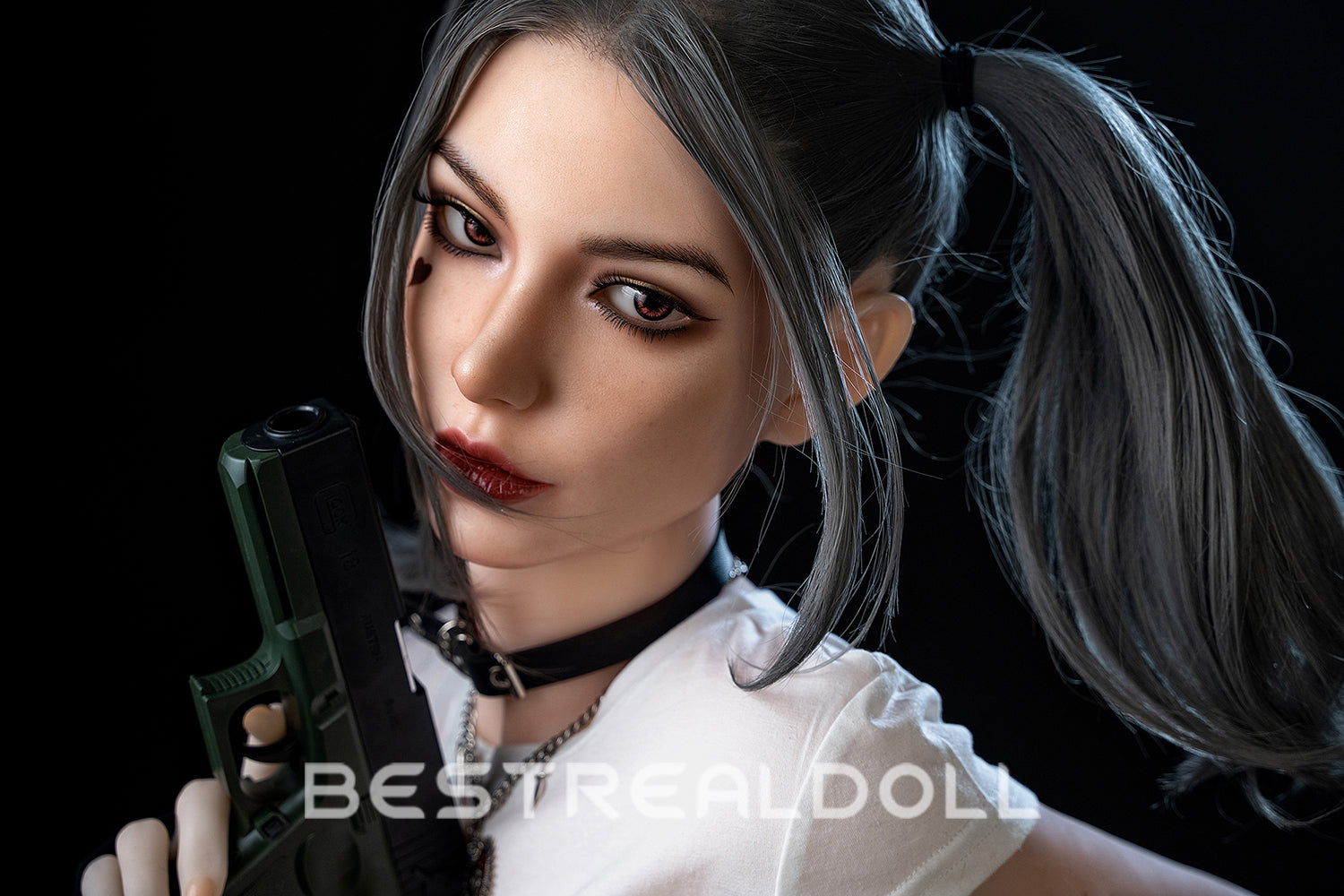 Makayla 173cm M7 Oral Sex Realistic Sex Doll Silicone Head TPE Body Movable Jaw Adult ROS Head Doll