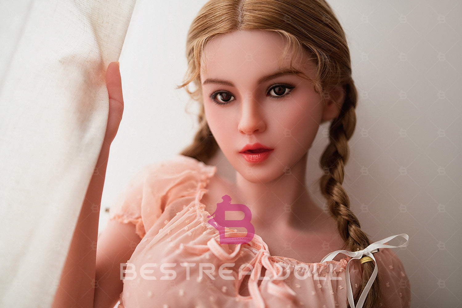 US Stock - Sabriel 150cm M46 Small Boobs ROS Silicone Head Sex Doll TPE Body Adult Oral Sex Love Doll with Movable Jaw