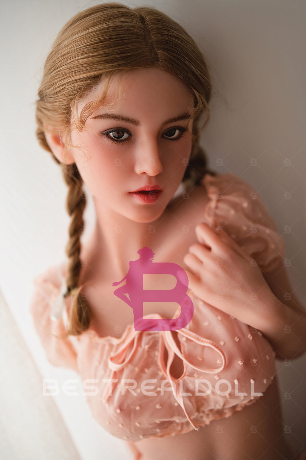 US Stock - Sabriel 150cm M46 Small Boobs ROS Silicone Head Sex Doll TPE Body Adult Oral Sex Love Doll with Movable Jaw