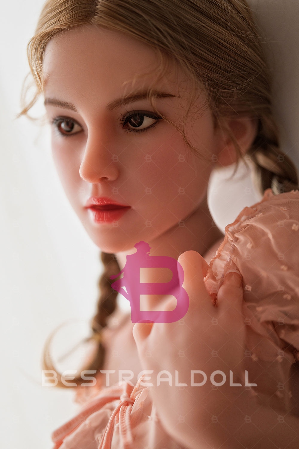 US Stock - Sabriel 150cm M46 Small Boobs ROS Silicone Head Sex Doll TPE Body Adult Oral Sex Love Doll with Movable Jaw