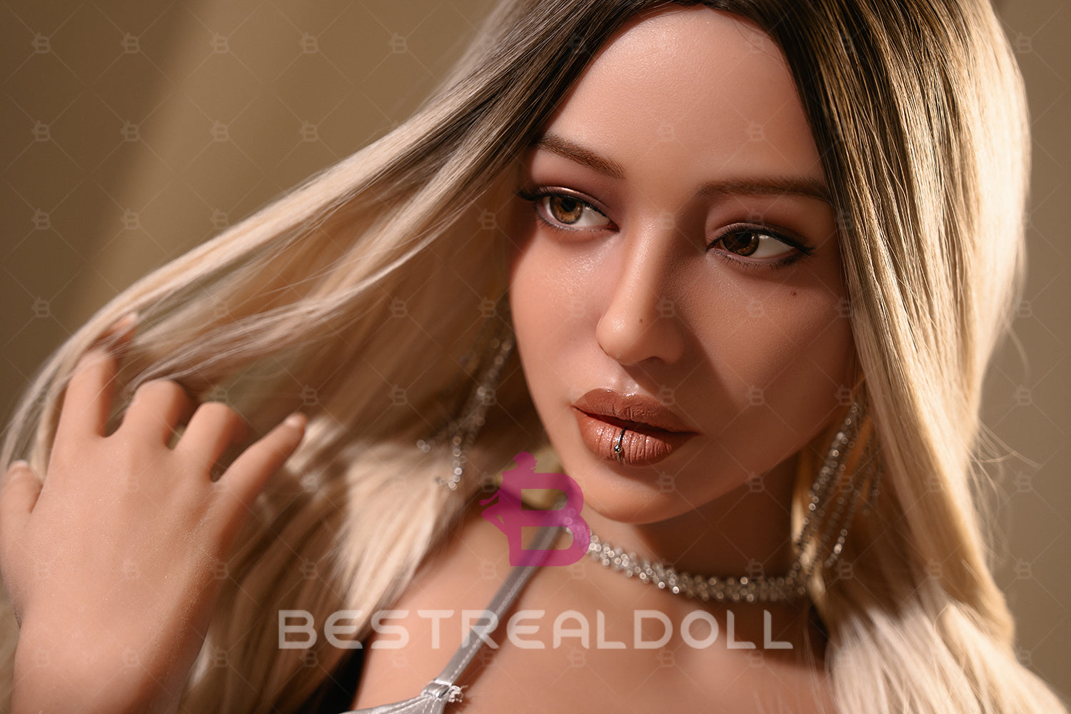 US Stock - YAMIEE Myla 164cm 662E Unique Design Silicone ROS Head Movable Jaw Sex Doll TPE Body Realistic Adult Oral Sex Love Doll (Free 2ND Head)