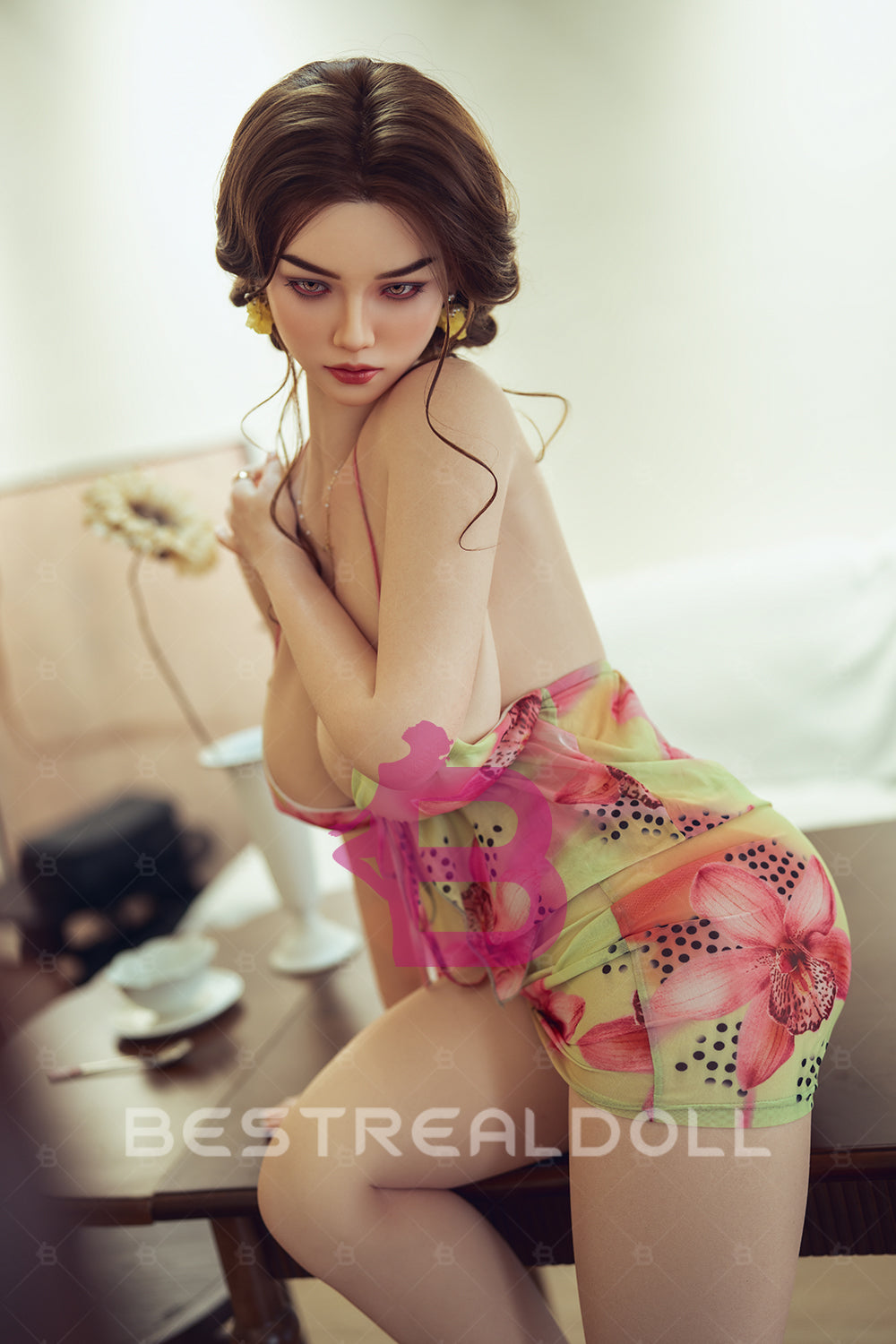 US Stock - RIDMII Fenna Unique Design 168cm K69 Full Silicone Sex Doll Big Boobs ROS Head Oral Sex Love Doll (Free 2ND Head)