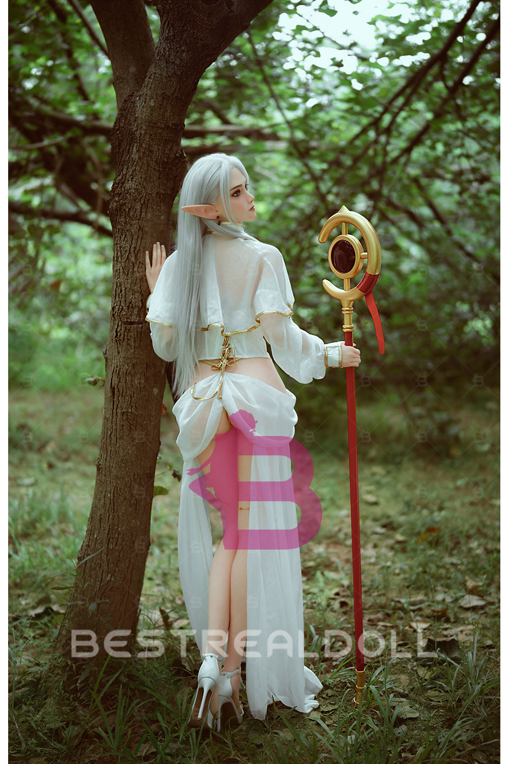 US Stock - YAMIEE Nolia Unique Design 160cm K66 Hard Silicone Head Sex Doll Big Breasts TPE Body Adult Love Doll (Free 2ND Head)