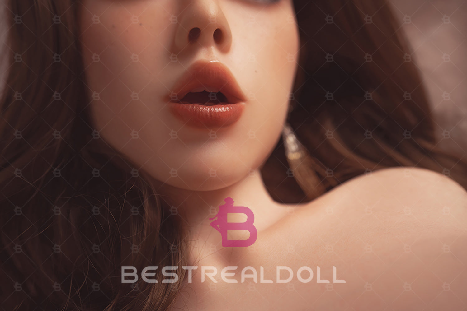 US Stock - Apolline Plus 80cm M51 Full Silicone Sex Doll Torso Jelly Breasts Sex Doll Movable Jaw Silicone Half Body ROS Oral Sex Torso Doll