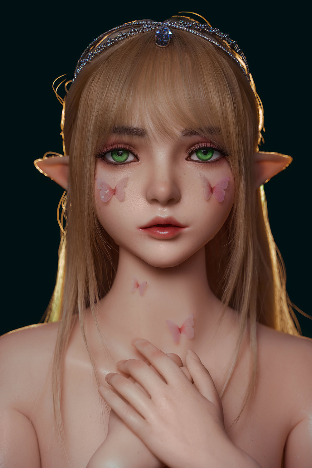 Keely M8 Silicone Sex Doll ROS Head Love Doll Movable Jaw Head Only