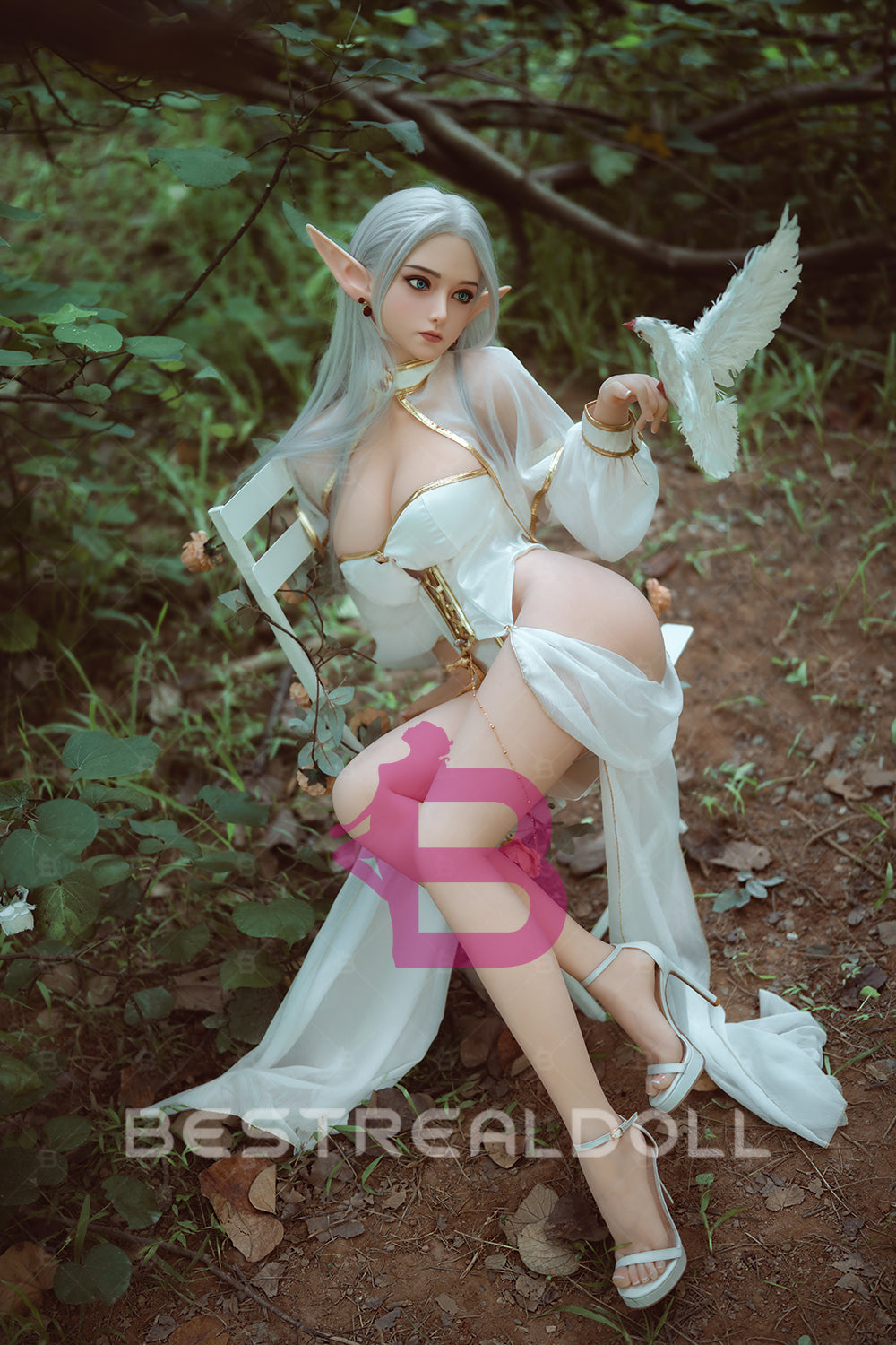 US Stock - YAMIEE Nolia Unique Design 160cm K66 Hard Silicone Head Sex Doll Big Breasts TPE Body Adult Love Doll (Free 2ND Head)