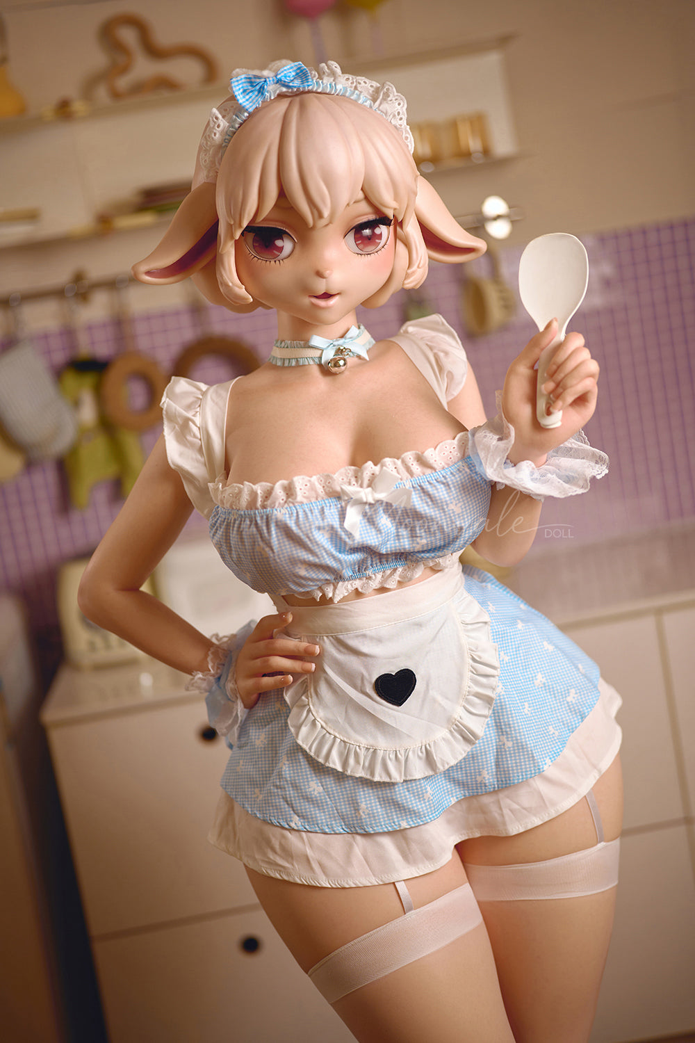 Moonvale Xavy 160cm Fluffy Lamb Full Silicone Anime Sex Doll Natural Skin Cute Lamb Fantasy Silicone Adult ROS Love Doll