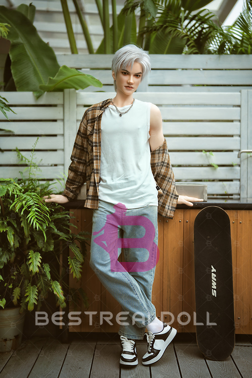 Ryan 162cm L2 Full Silicone Male Sex Doll 18cm Automatic Dildo Function Silicone Male Love Doll