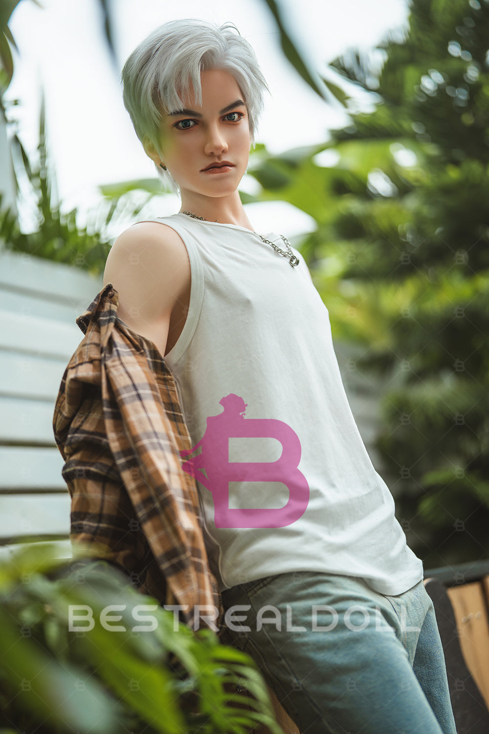 Ryan 162cm L2 Full Silicone Male Sex Doll 18cm Automatic Dildo Function Silicone Male Love Doll