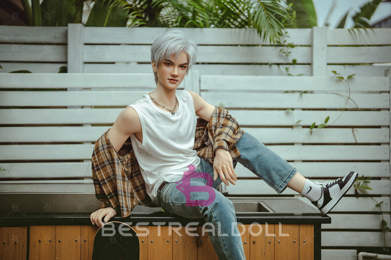 Ryan 162cm L2 Full Silicone Male Sex Doll 18cm Automatic Dildo Function Silicone Male Love Doll