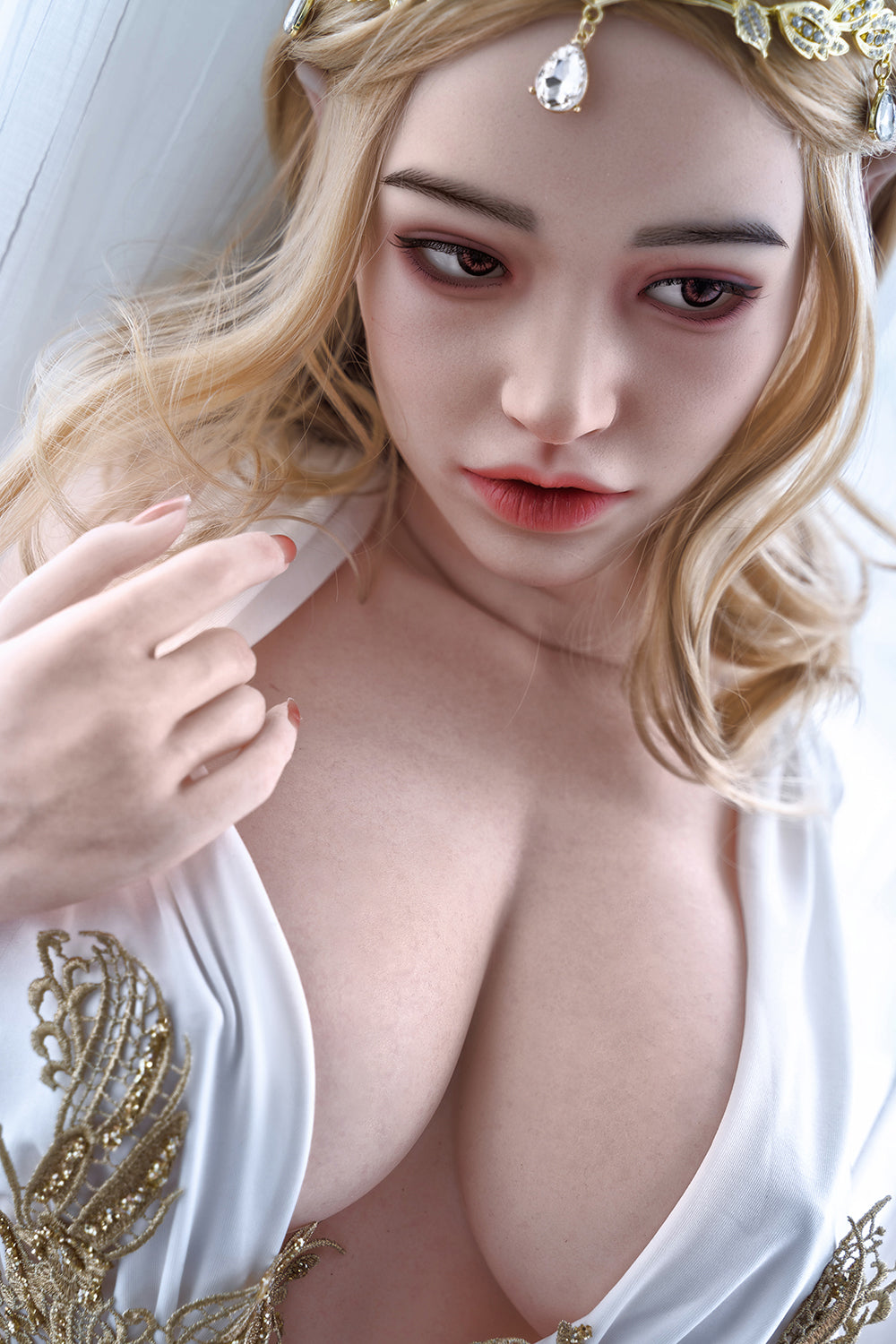 US Stock - RIDMII Miranda Unique Design Silicone Head Blowjob Love Doll TPE Body Realistic BBW Sex Doll