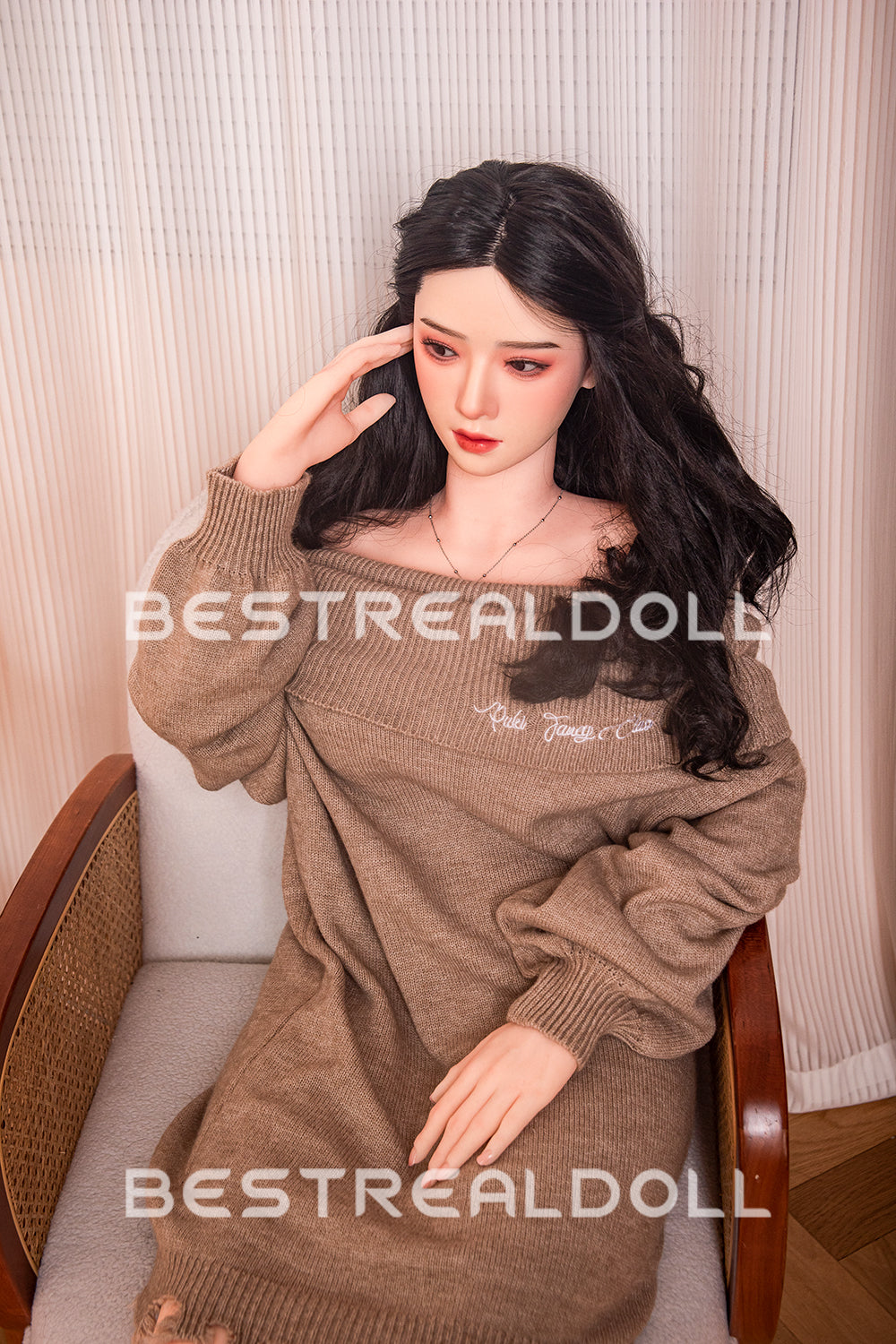 RIDMII 163cm Unique Design Muncey Asian Medium Boobs App-Controleld Sex Doll Silicone Head TPE Body Love Doll