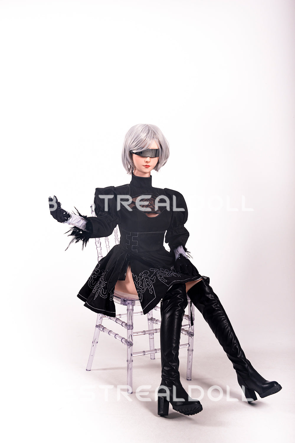 RIDMII 163cm Unique Design Momo Plus Cosplay App-Controlled Sex Doll Silicone Head TPE Body Love Doll