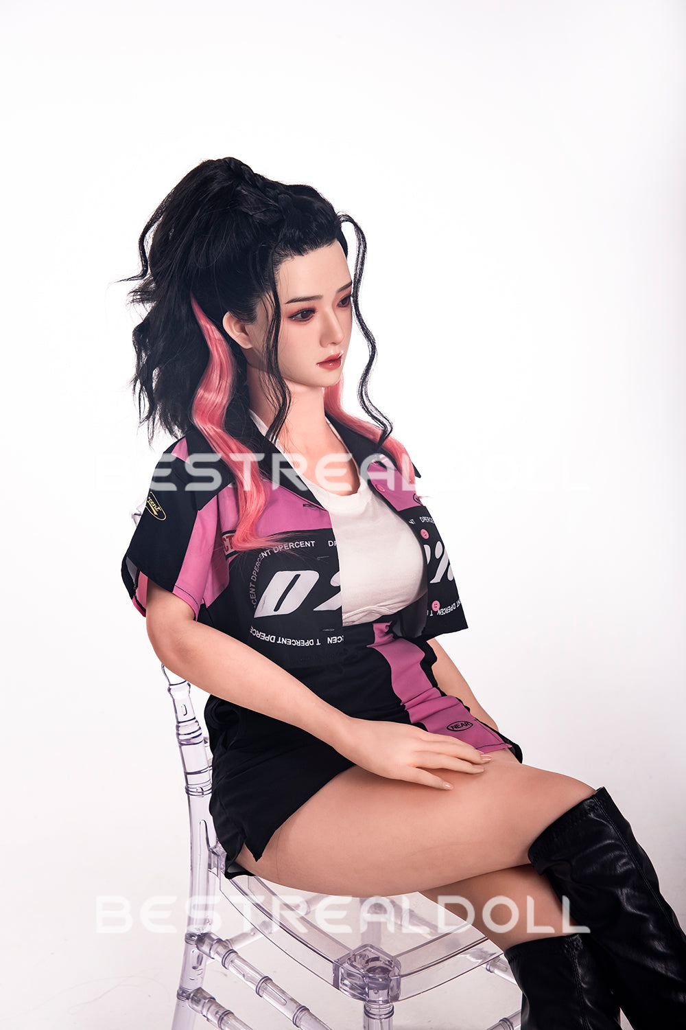 RIDMII 163cm Unique Design Muncey Plus Silicone Head App-Controlled Sex Doll TPE Body Medium Boobs Love Doll