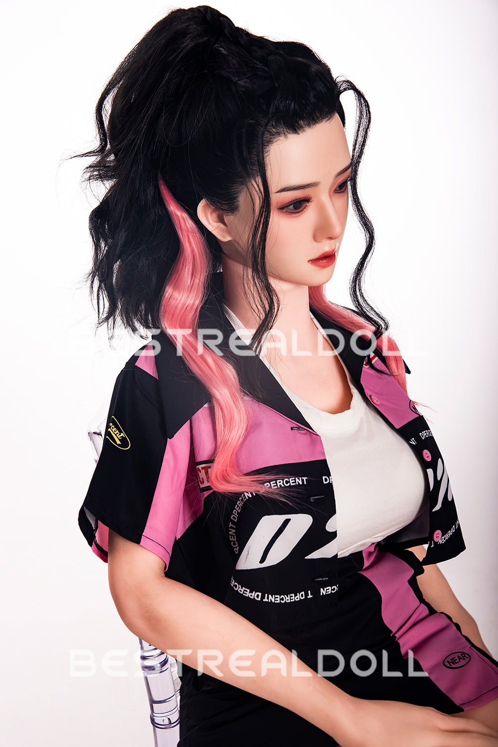 RIDMII 163cm Unique Design Muncey Plus Silicone Head App-Controlled Sex Doll TPE Body Medium Boobs Love Doll