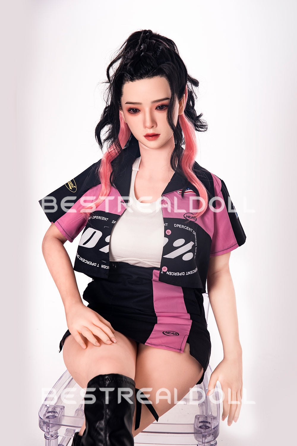 RIDMII 163cm Unique Design Muncey Plus Silicone Head App-Controlled Sex Doll TPE Body Medium Boobs Love Doll