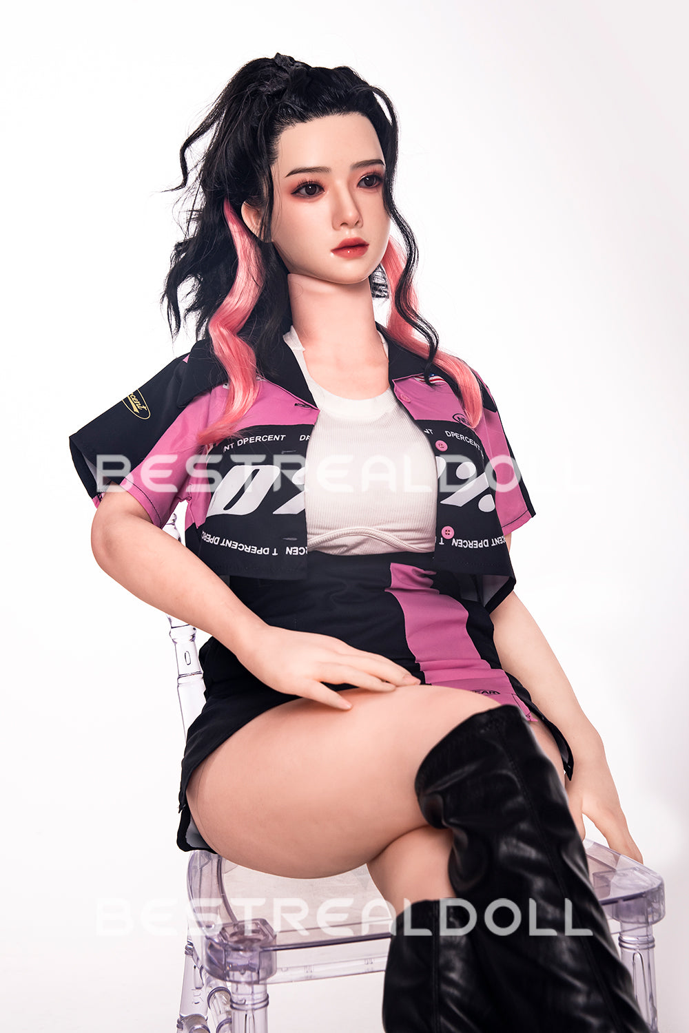 RIDMII 163cm Unique Design Muncey Plus Silicone Head App-Controlled Sex Doll TPE Body Medium Boobs Love Doll