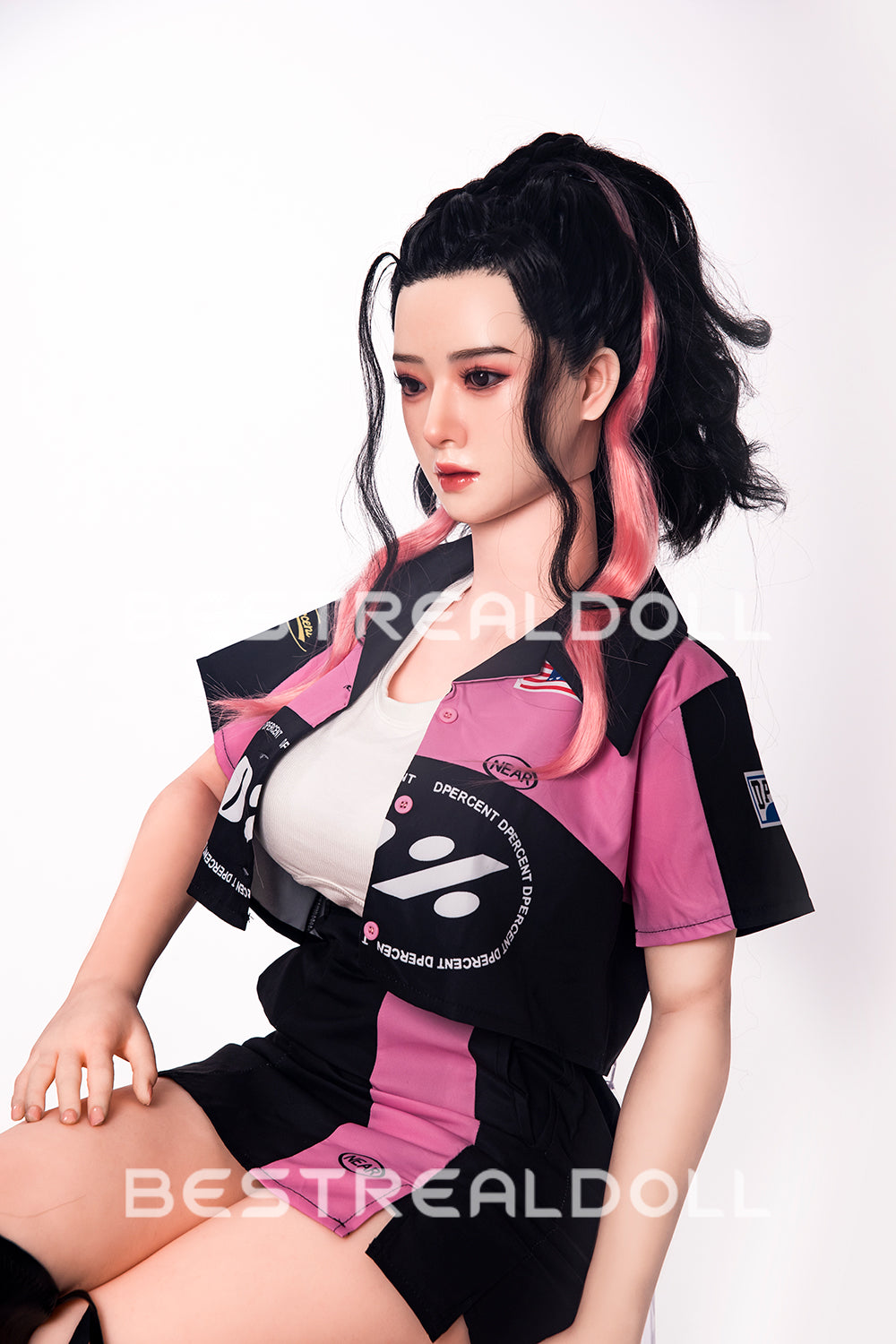 RIDMII 163cm Unique Design Muncey Plus Silicone Head App-Controlled Sex Doll TPE Body Medium Boobs Love Doll