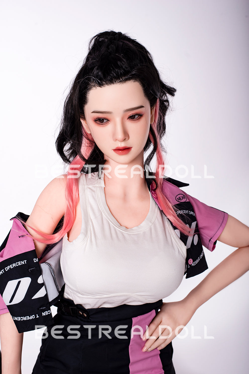 RIDMII 163cm Unique Design Muncey Plus Silicone Head App-Controlled Sex Doll TPE Body Medium Boobs Love Doll