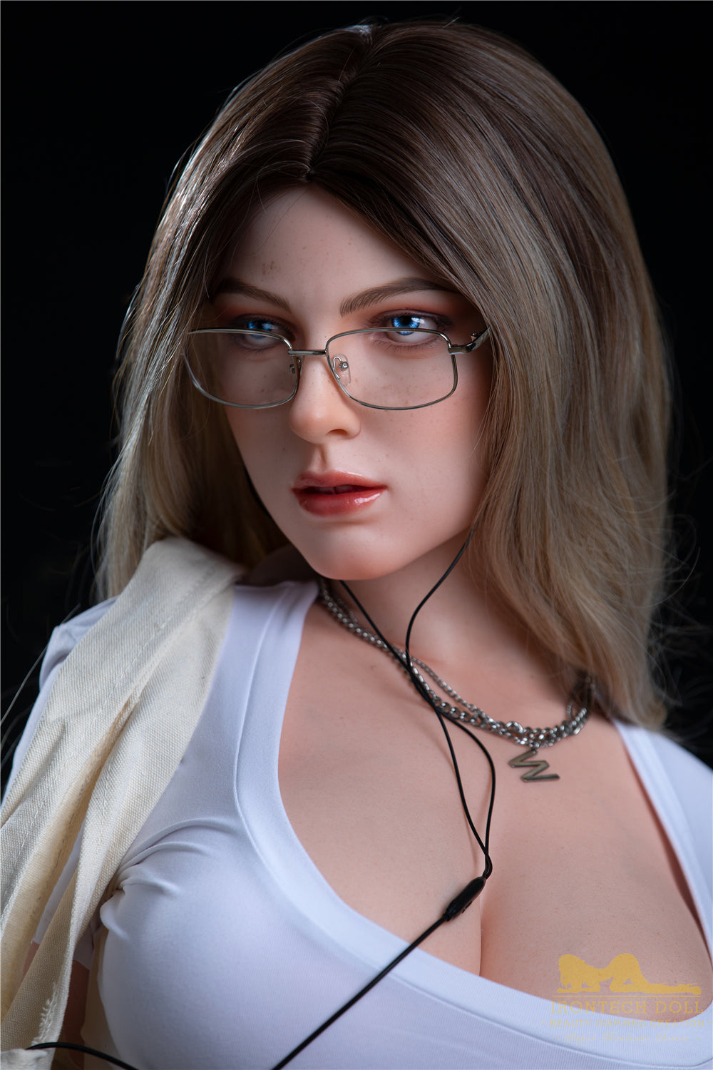 Irontechdoll Tess Plus 165cm S29 Full Silicone Sex Doll Big Breasts Natural Skin Silicone Adult Love Doll