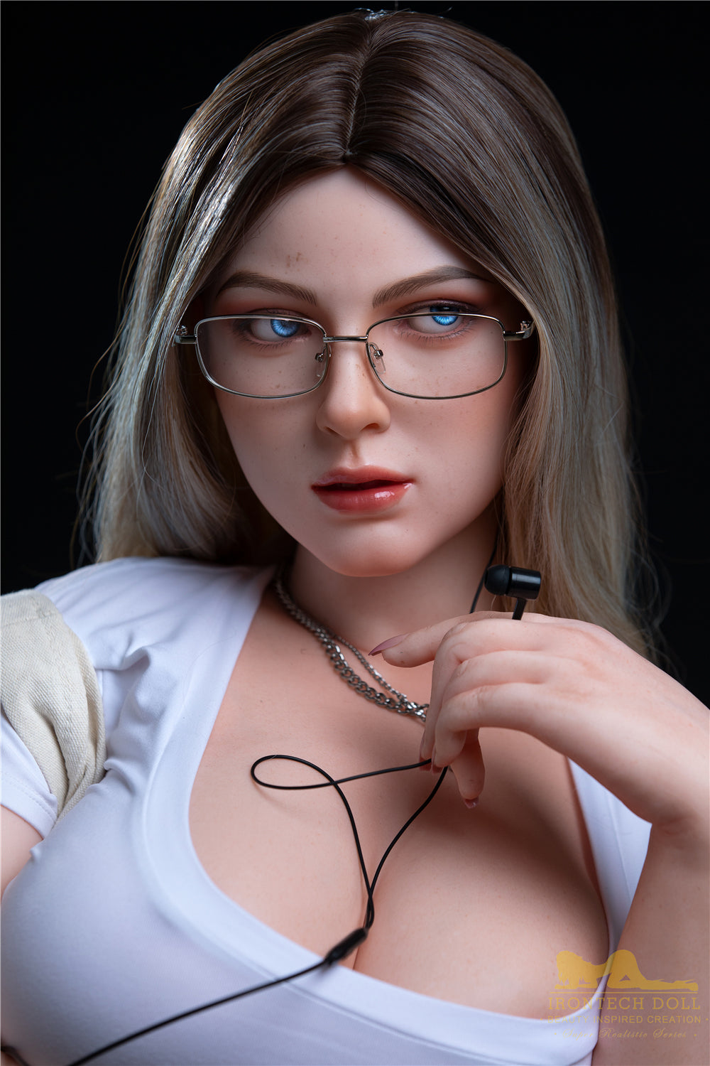 Irontechdoll Tess Plus 165cm S29 Full Silicone Sex Doll Big Breasts Natural Skin Silicone Adult Love Doll