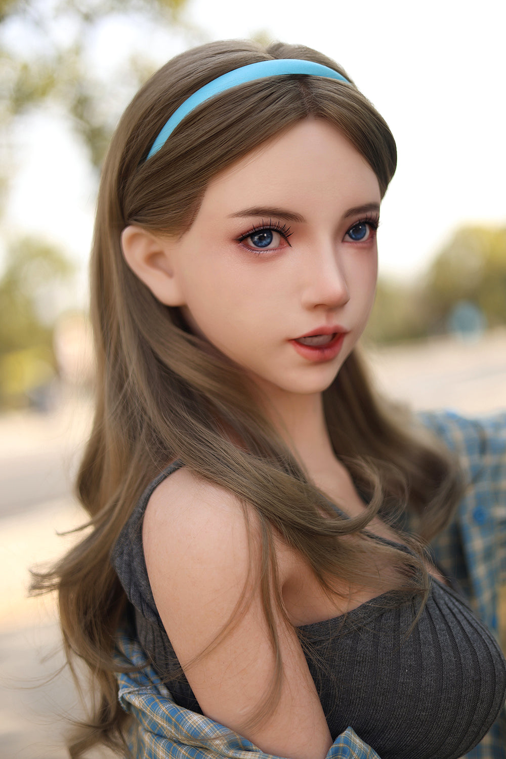US Stock -Tindra 150cm K171 Full Silicone Jelly Breasts ROS Sex Doll Movable Jaw Silicone Adult Love Doll