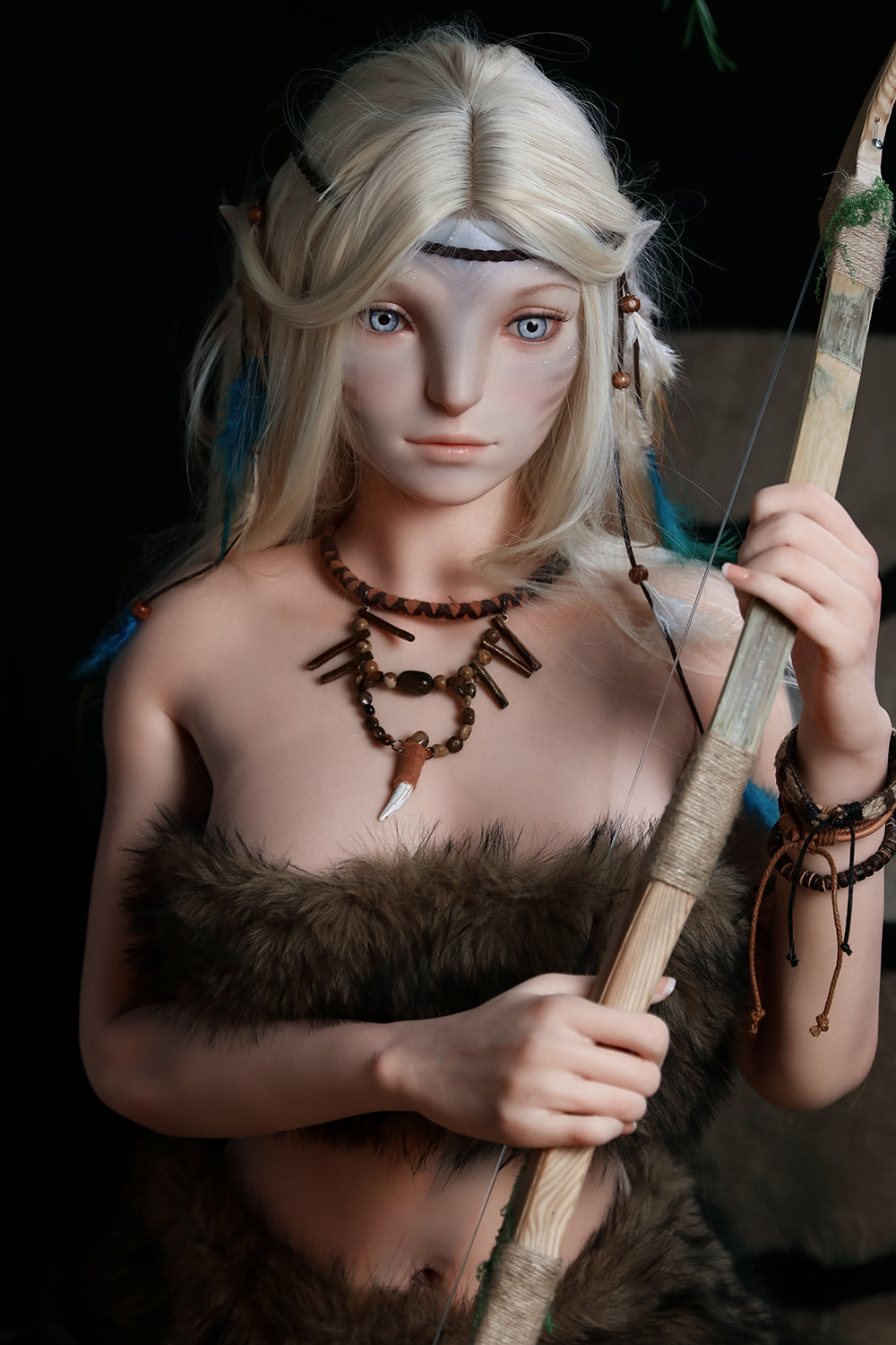 Eos 170cm M52 Solf Silicone ROS Head Sex Doll Full Silicone Fantasy Blonde Anime Adult Love Doll
