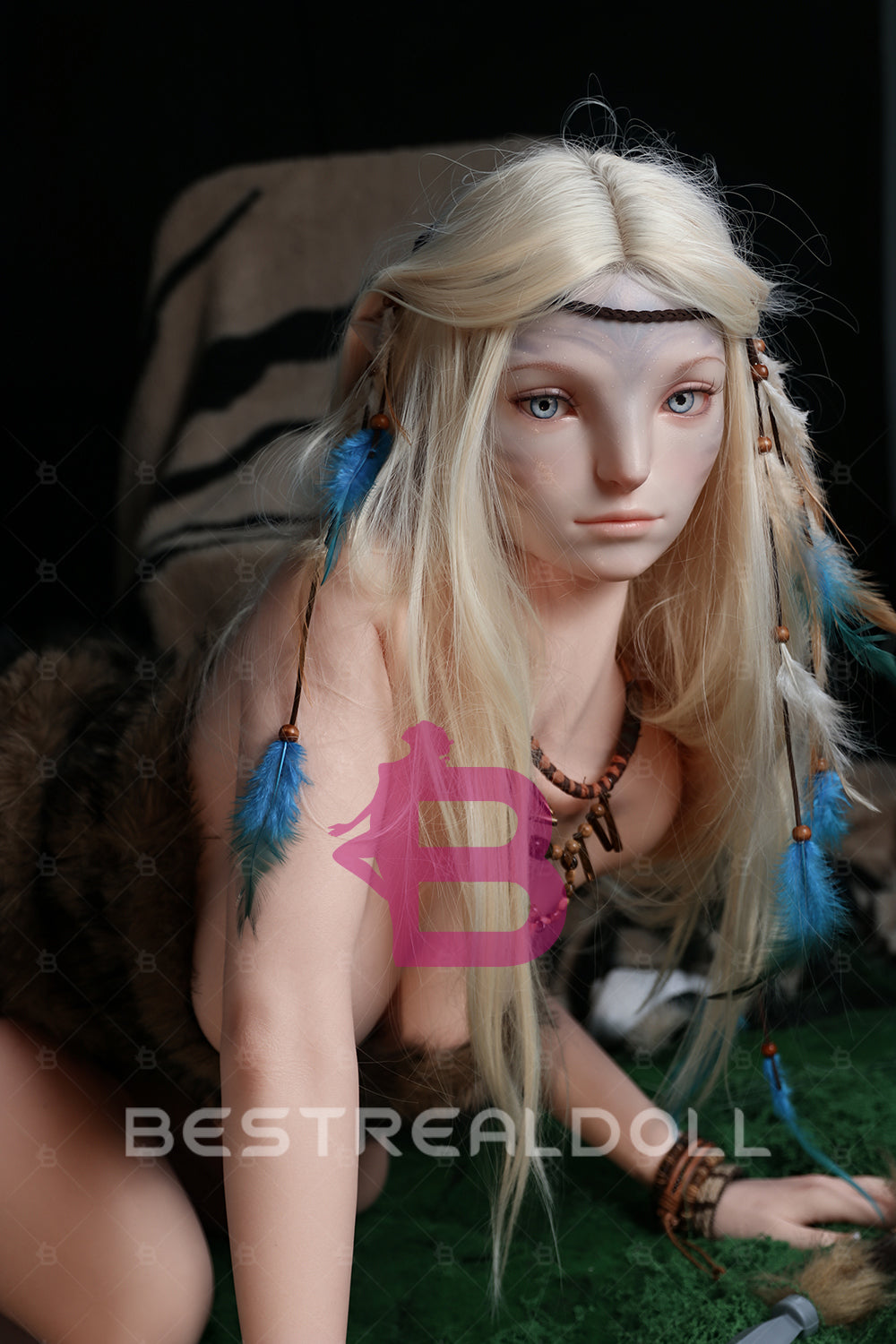 Eos 170cm M52 Solf Silicone ROS Head Sex Doll Full Silicone Fantasy Blonde Anime Adult Love Doll