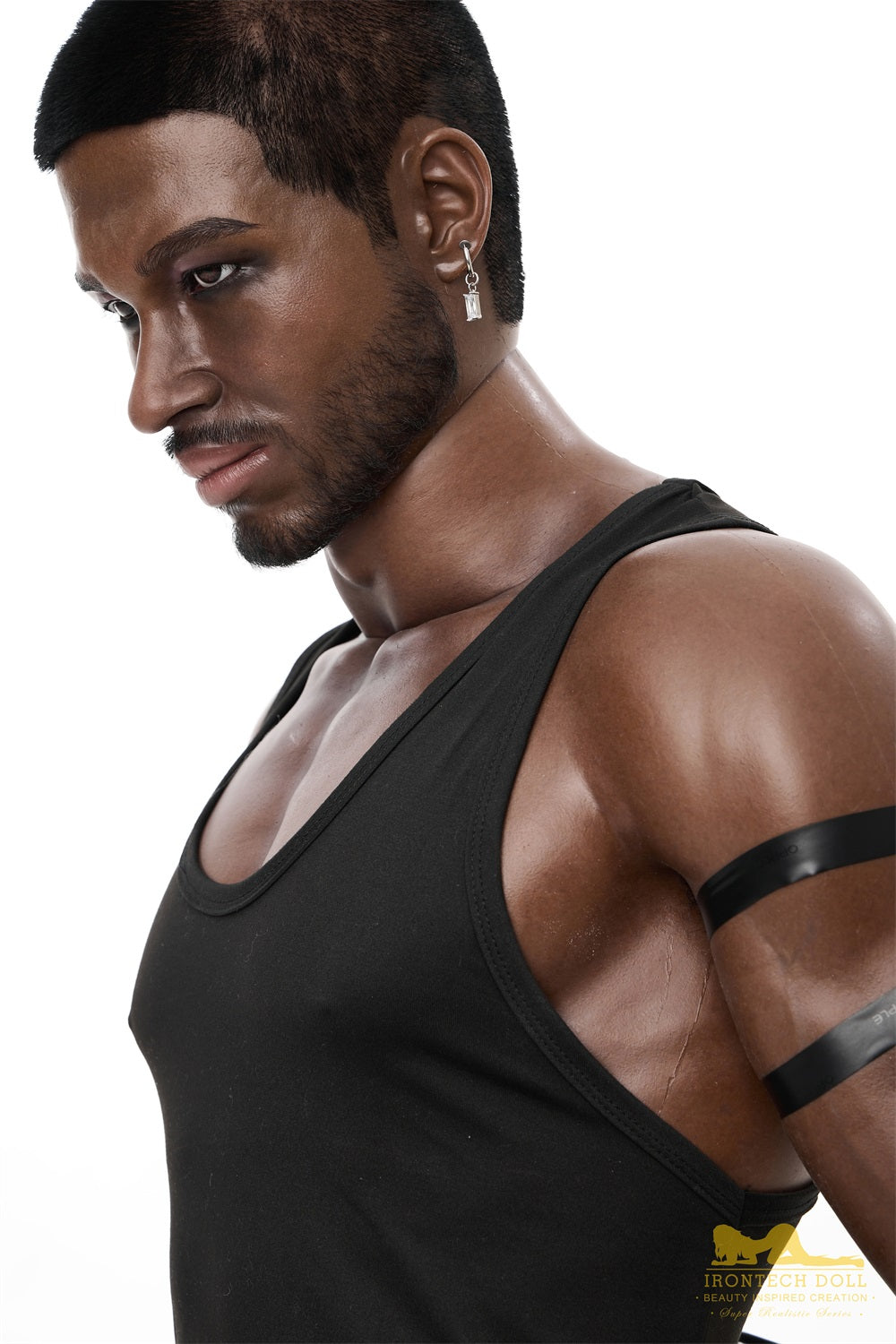 Irontechdoll 176cm M7 Bill Male Sex Doll Full Silicone Black Male Doll Gay Love Doll