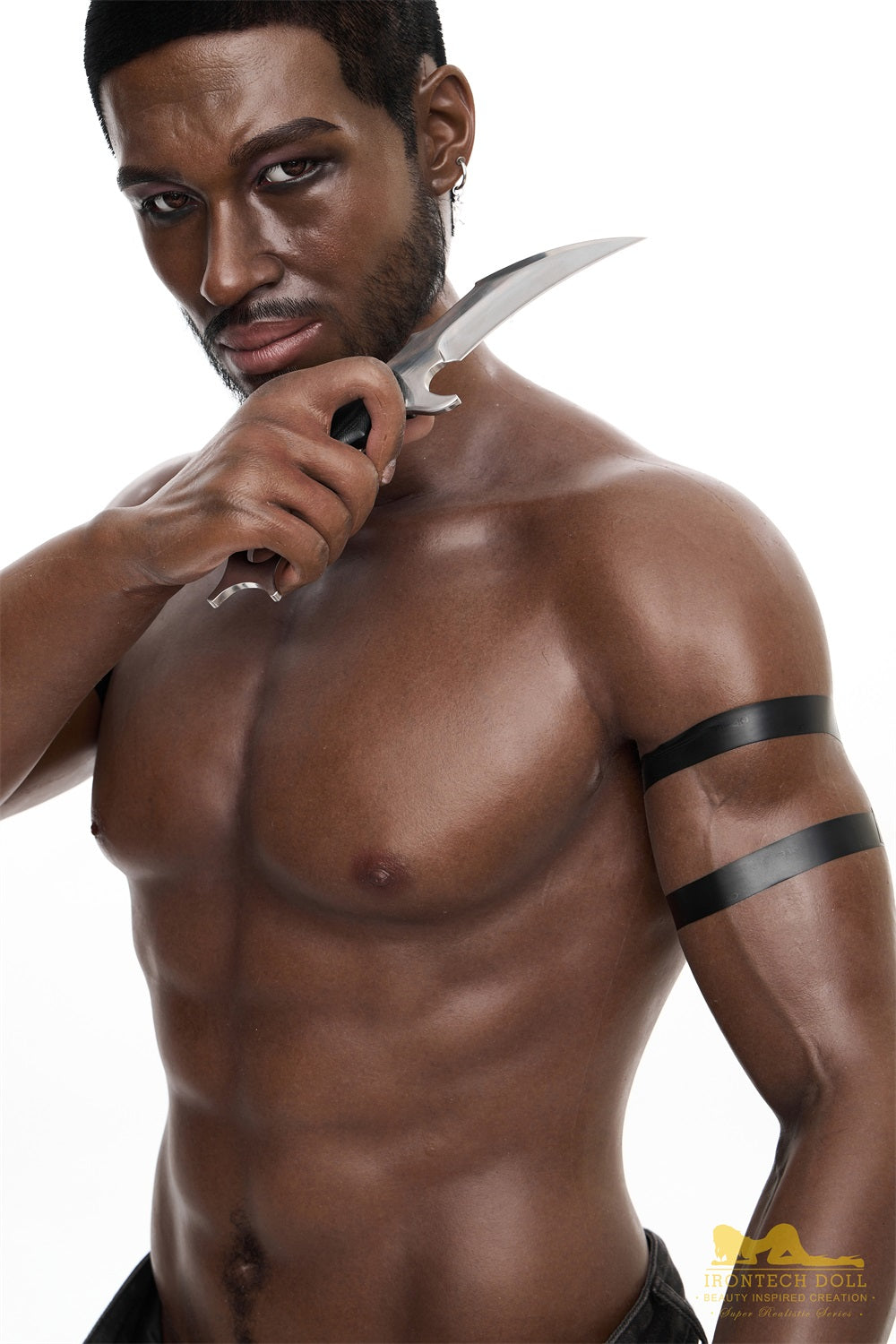 Irontechdoll 176cm M7 Bill Male Sex Doll Full Silicone Black Male Doll Gay Love Doll