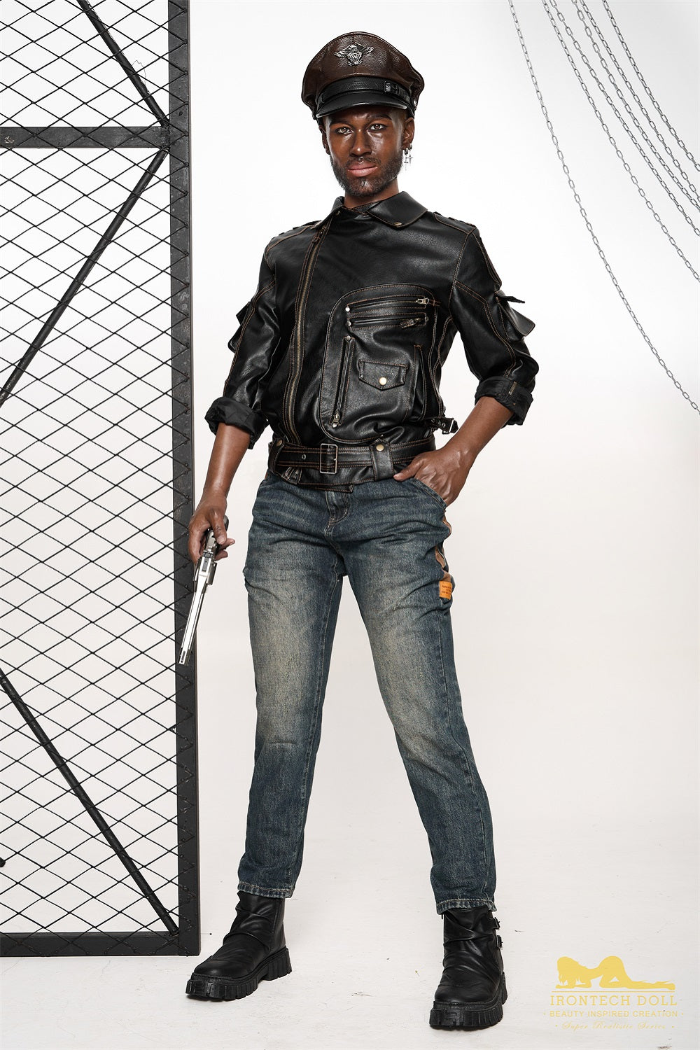 Irontechdoll 176cm M7 Bill Plus Male Sex Doll Full Silicone Black Male Doll Gay Love Doll