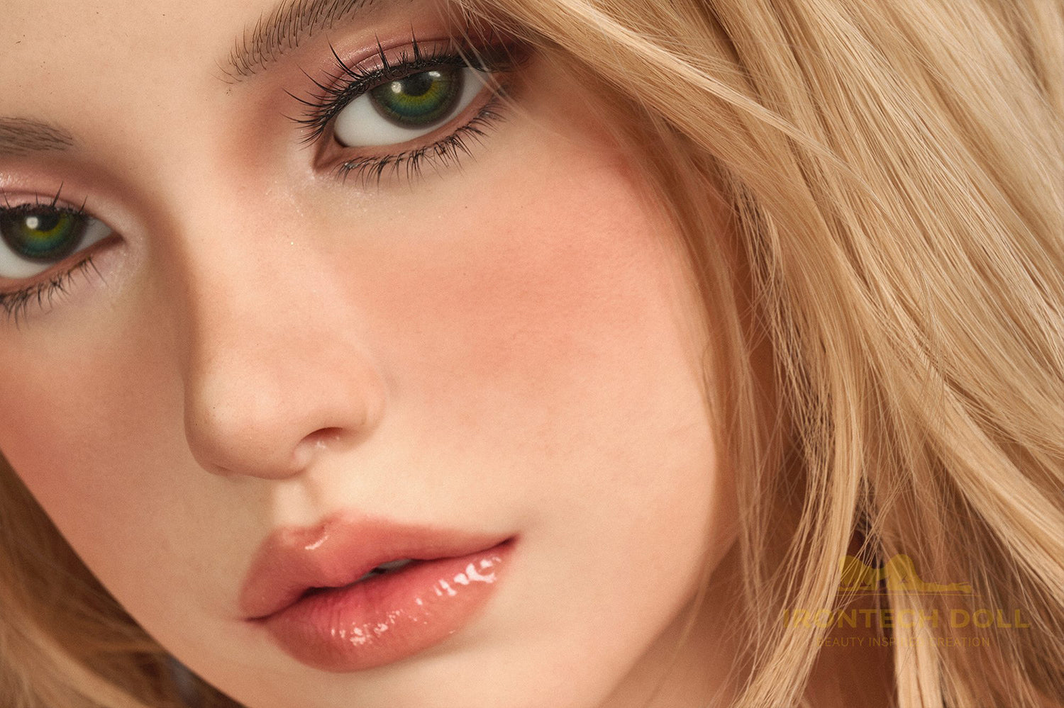 US Stock - Irontechdoll Lyric Plus 164cm S40 Full Silicone ROS Max Sex Doll Natural Skin Blonde Lady Silicone Adult Oral Sex Love Doll