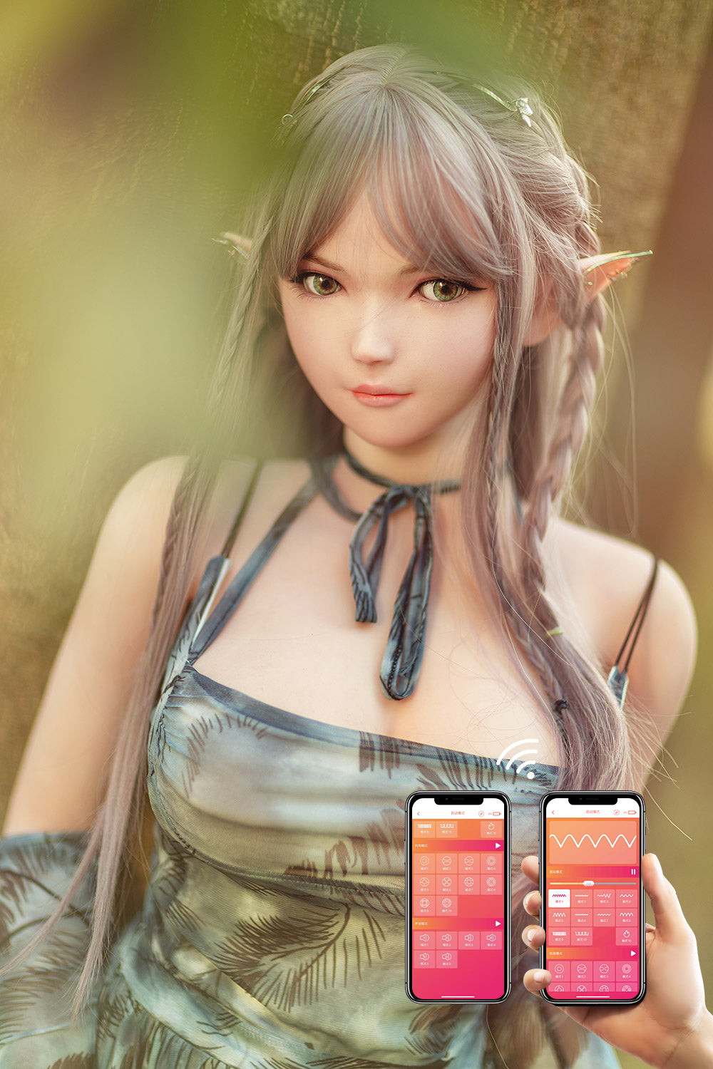 RIDMII Aggie Unique Design 163cm Genie Sex Doll Silicone Head Elf Medium Breasts App-Controlled Love Doll