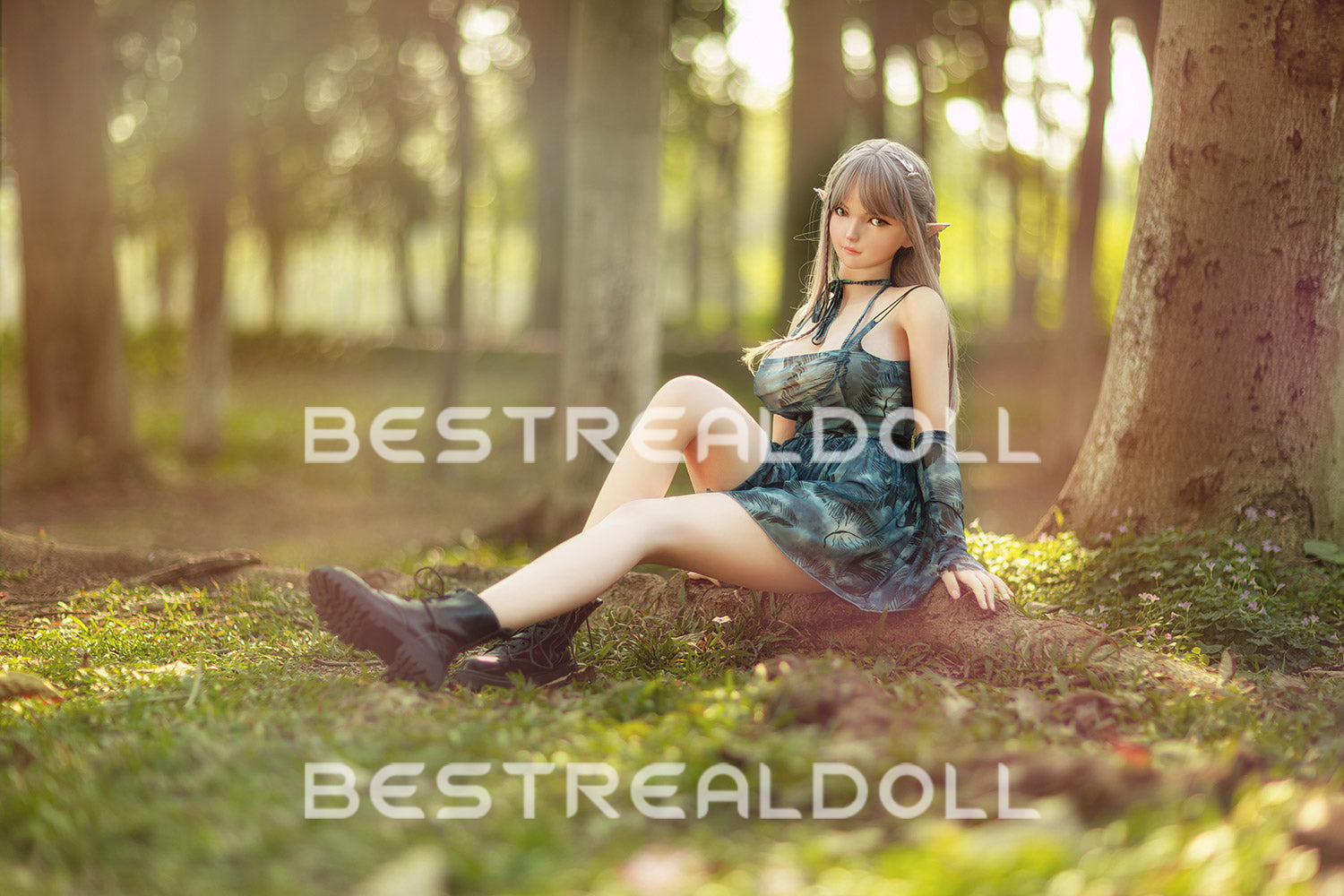 RIDMII Aggie Unique Design 163cm Genie Sex Doll Silicone Head Elf Medium Breasts App-Controlled Love Doll