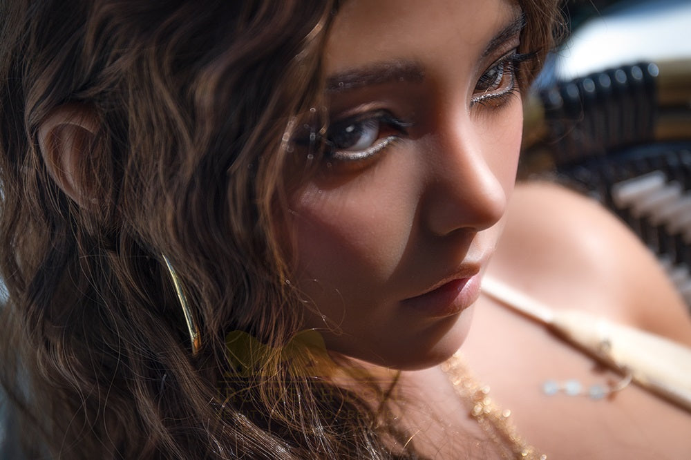 Irontechdoll Lidiya 164cm S30 Dark Tanned Skin Adult Love Doll Full Silicone with Wig Realistic Sex Doll