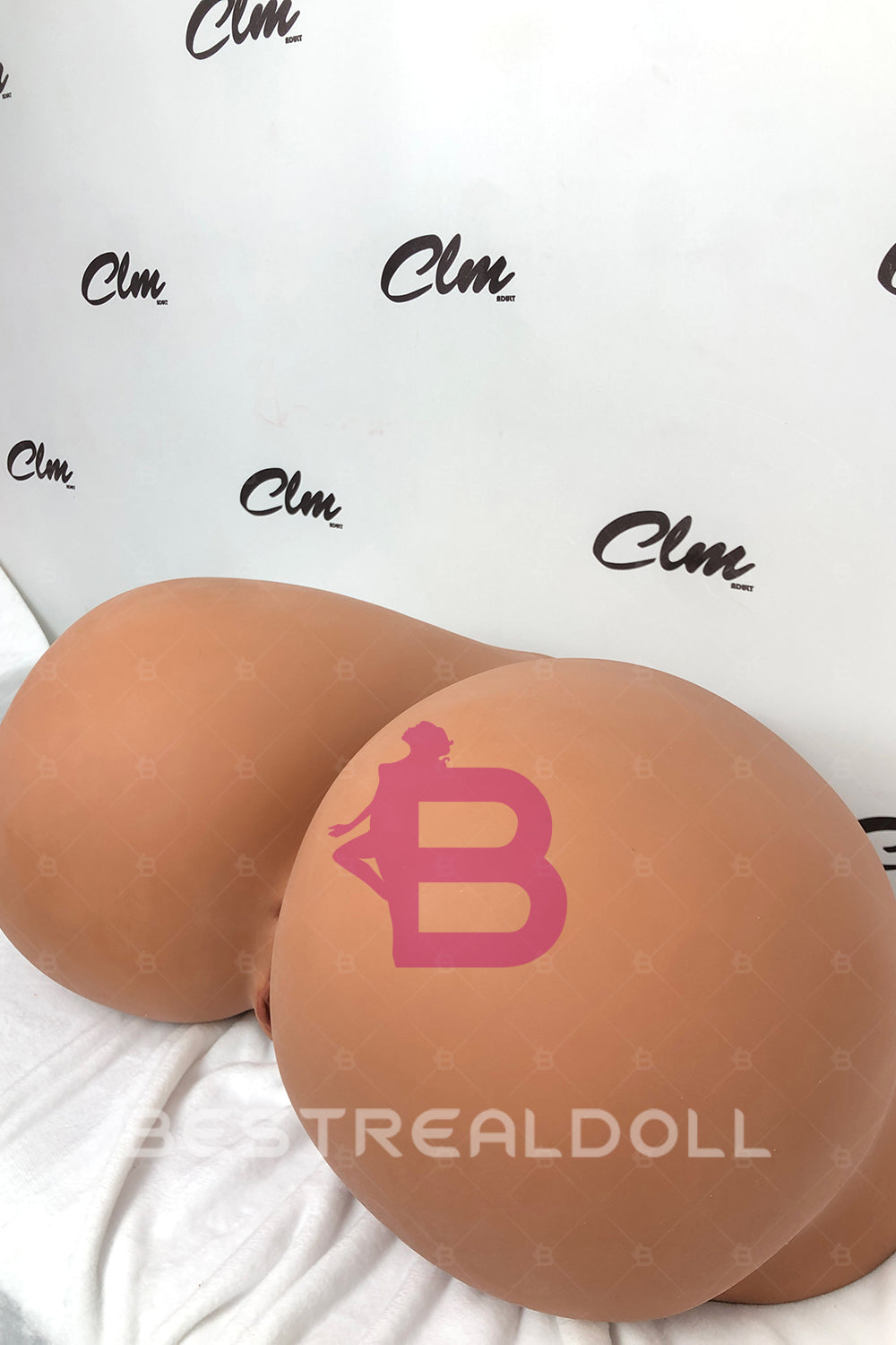 US Stock - Climax Lulea R3 Gold Big Butt Ass Torso Tanned Skin TPE BBW Butt Fixed Vagina Sex Doll Torso