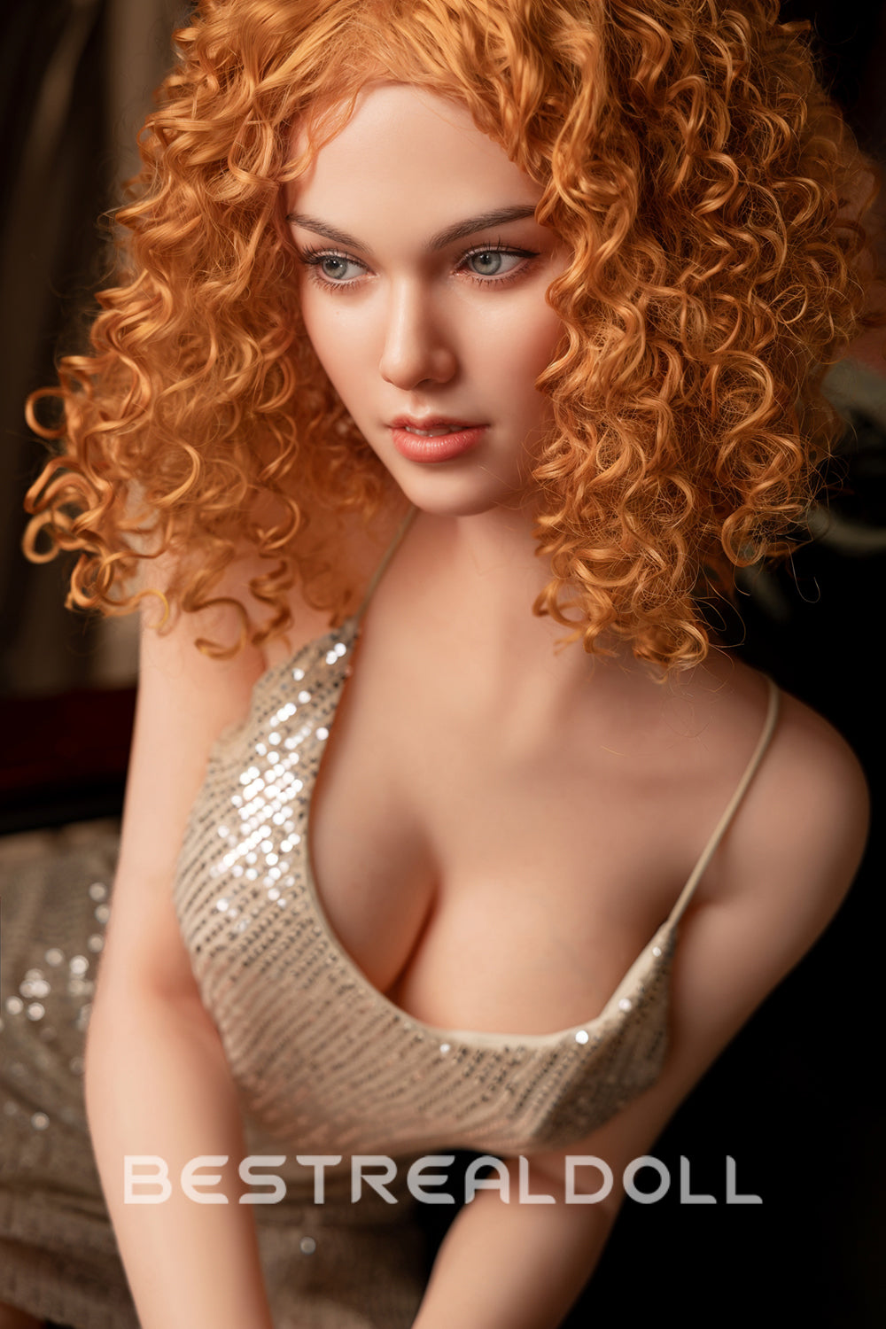 RIDMII Jordi Unique Design Silicone Head European Style Sex Doll TPE Body Jelly Breasts Adult Love Doll with Wig