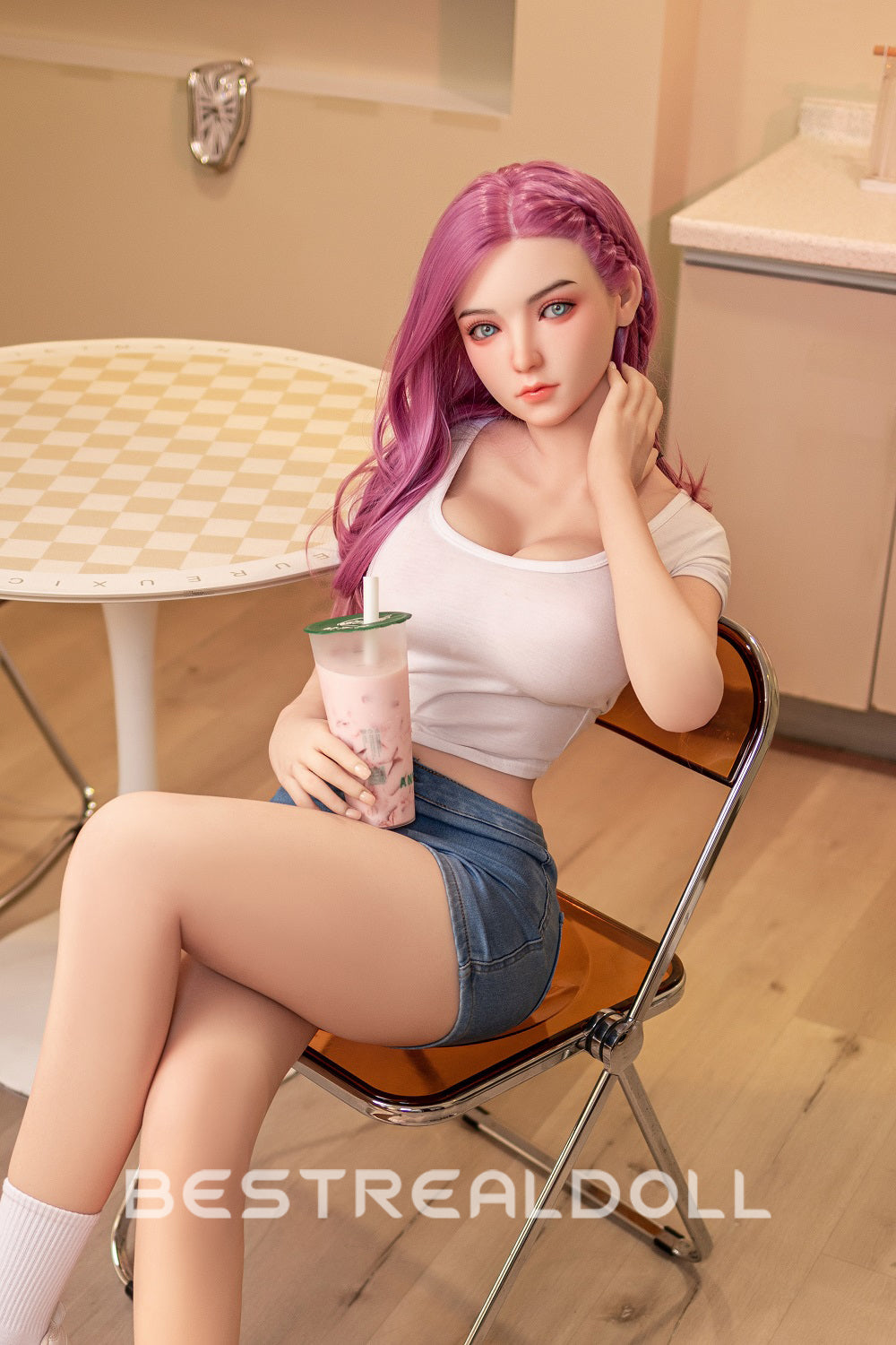 EU Stock - Jacintha 160cm #58 B-cup Sex Doll Red Hair Woman Medium Jelly Breasts Realistic Love Doll
