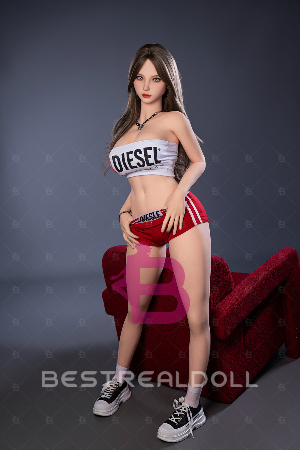 US Stock - YAMIEE Nyra 163cm SNK47 Unique Design Big Boobs TPE Sex Doll Natural Skin TPE Love Doll (Free 2ND Head)