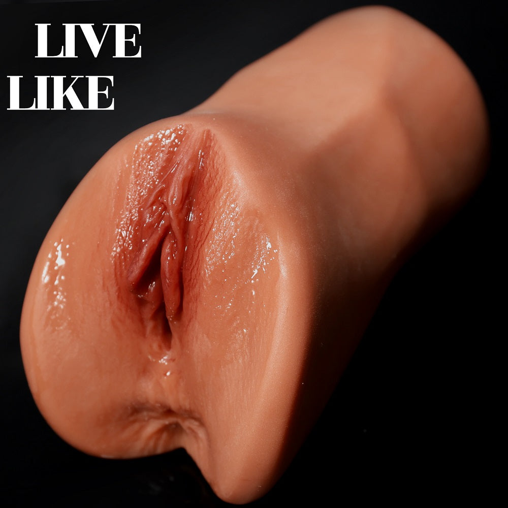 US Stock - 2 In 1 Fleshlight Mastubator MQ058 Tanned Skin Sex Torso Doll TPE Vagina Torso