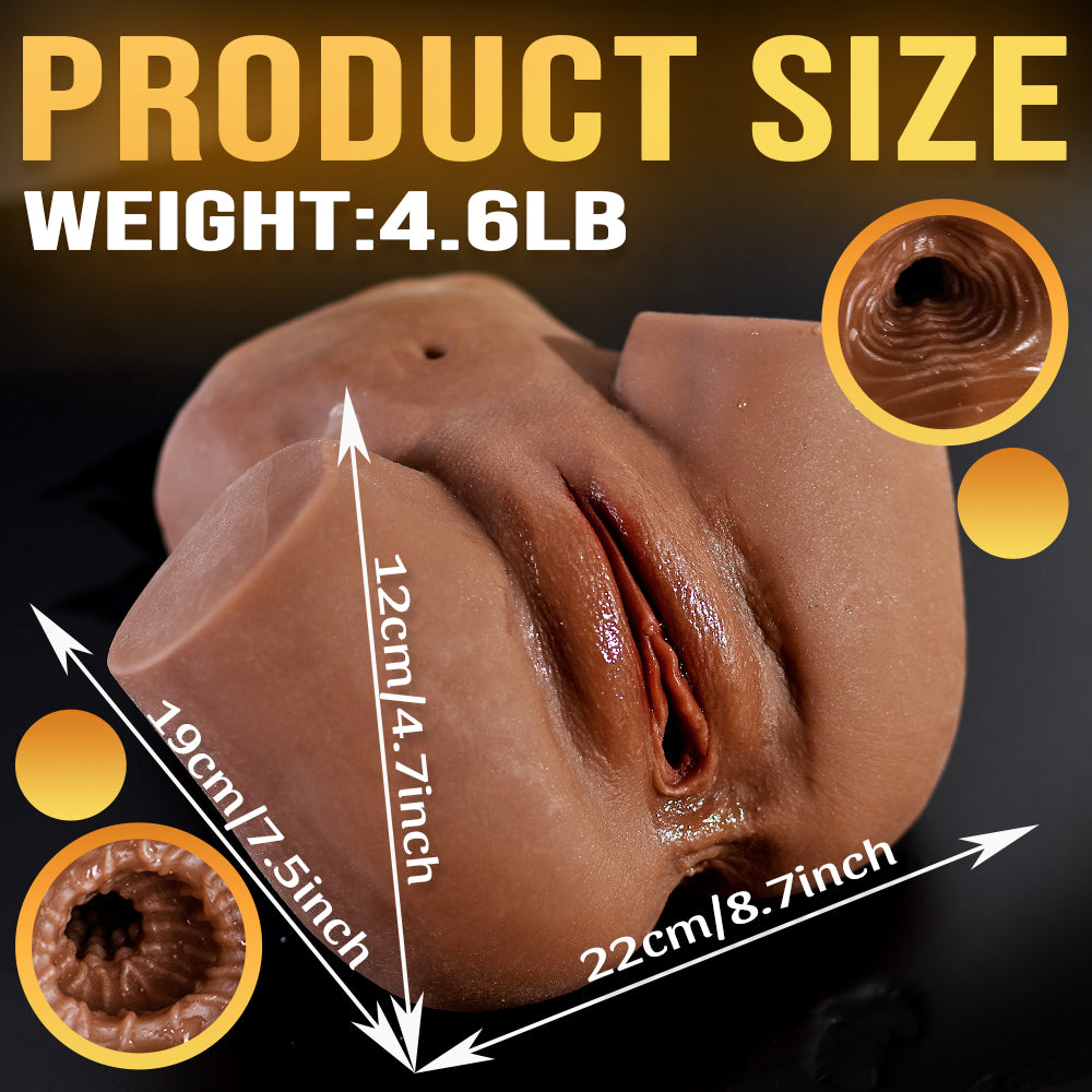 US Stock - Lifelike Sexy Butt Torso Sex Doll Tanned Skin TPE Ass Doll Sex Doll Torso