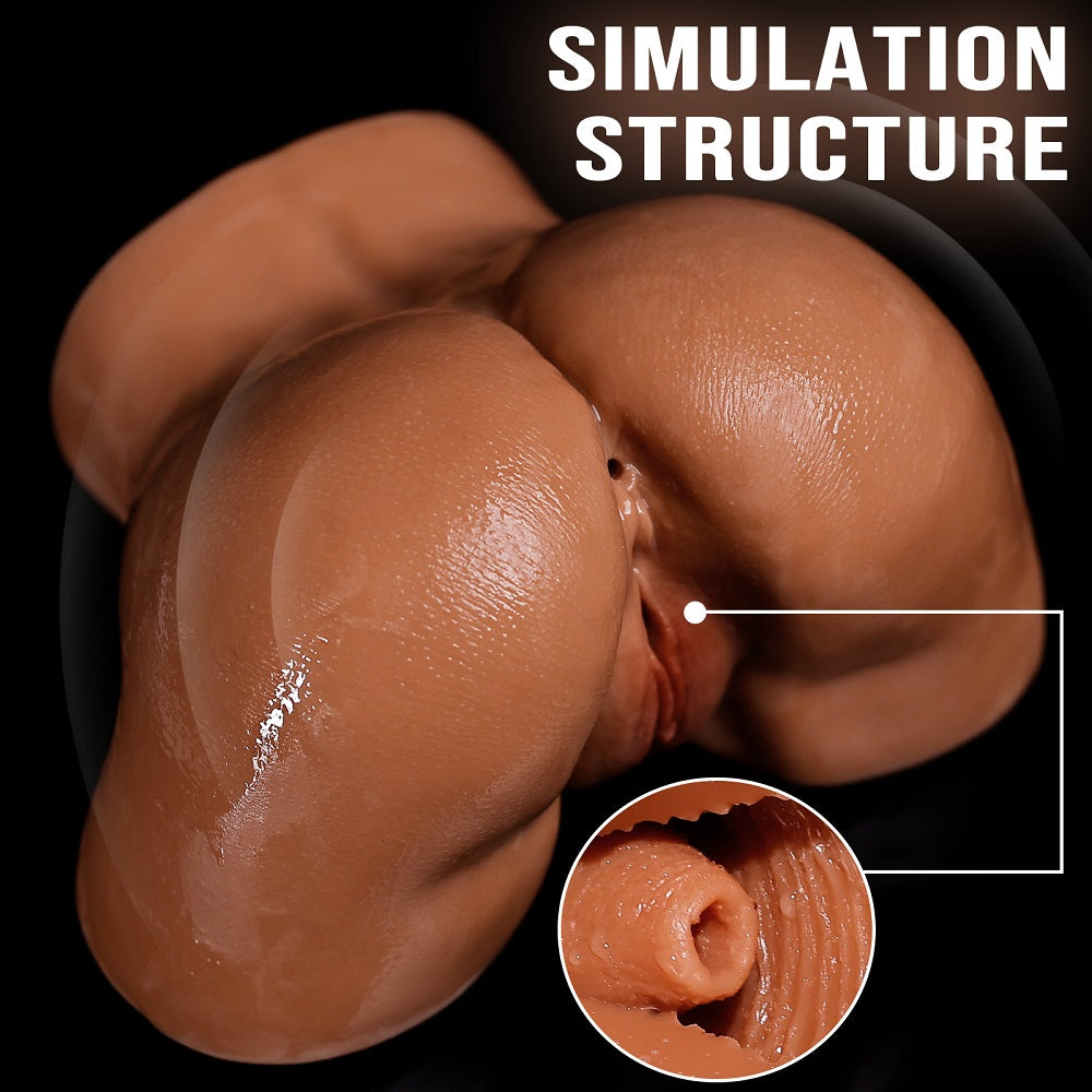 US Stock - YT091 Tanned Skin Sex Doll Ass Torso Sexy Vagina Torso Full TPE Ass Sex Doll Torso