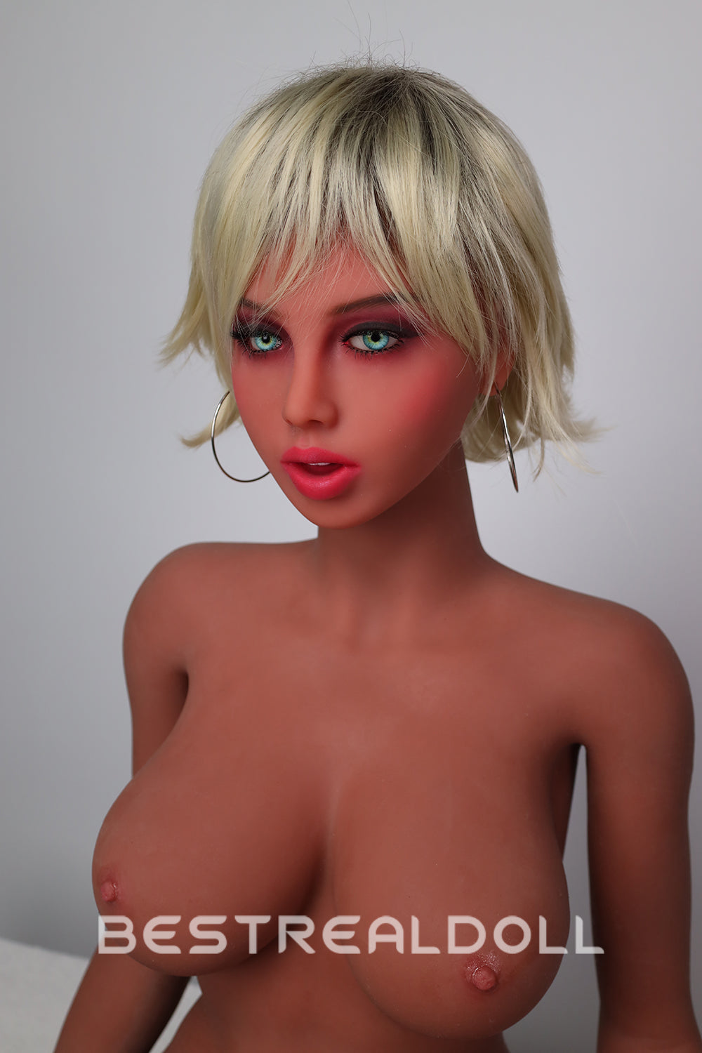 US Stock - Britney 163cm TPE Sex Doll Sexy Short Hair Tan Skin Realistic Adult Love Doll