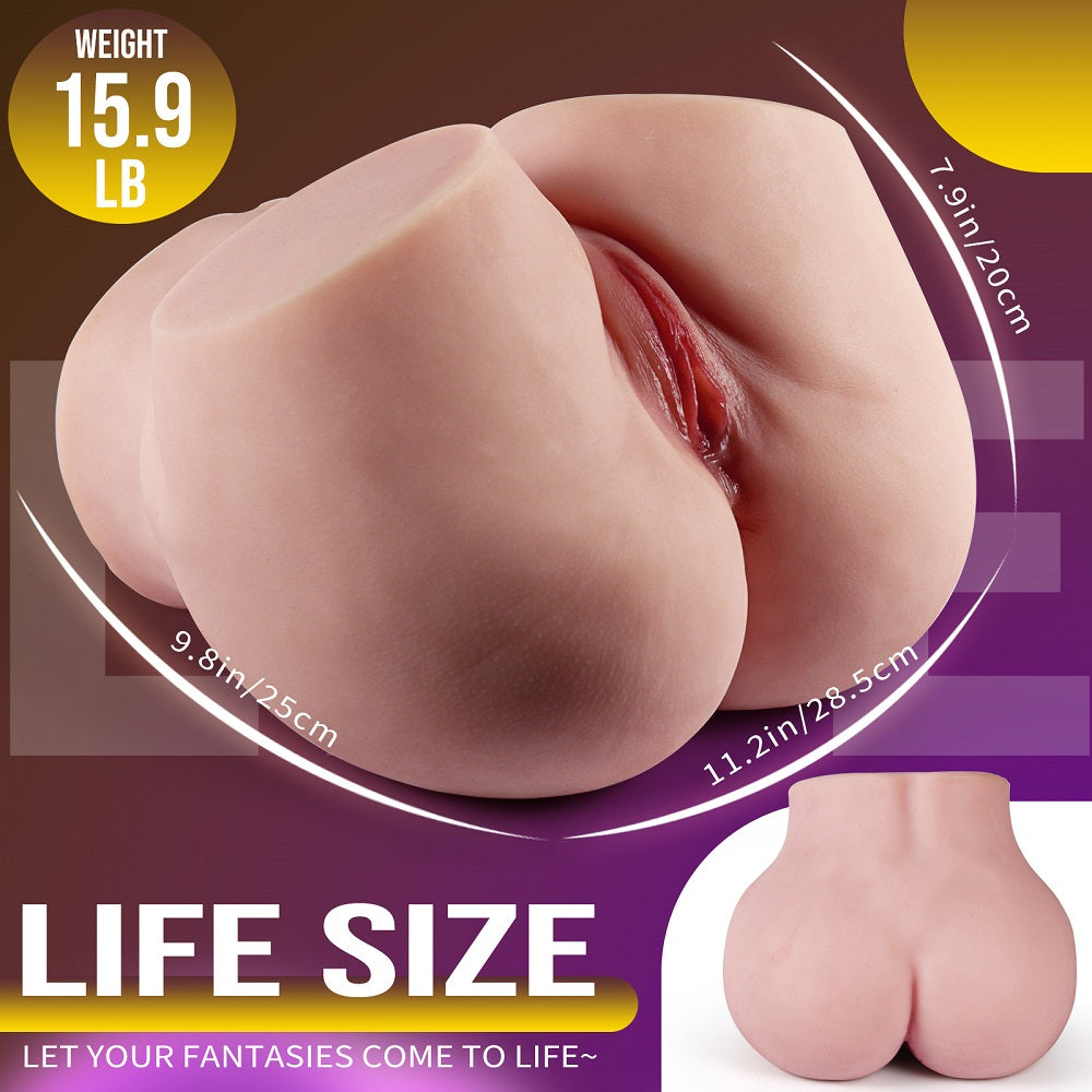 US Stock - 2 Holes Sexy Ass Sex Doll TPE Sex Torso Ass Doll Juicy Butt TPE Ass Torso