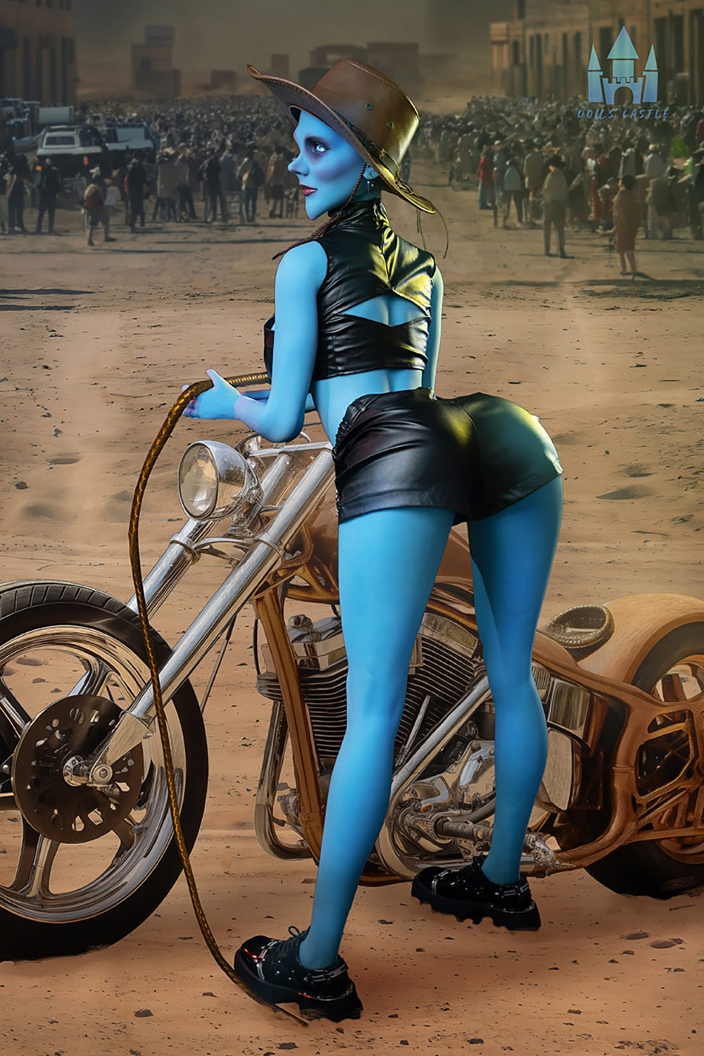 Dillion 170cm #A12 Blue Skin TPE Fantasy TPE Sex Doll Realistic Big Boobs Sexy Adult Love Doll